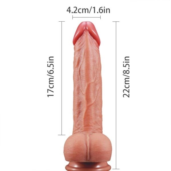 Gerçekçi 22 CM Realistik Dildo | Yumuşak Silikon
