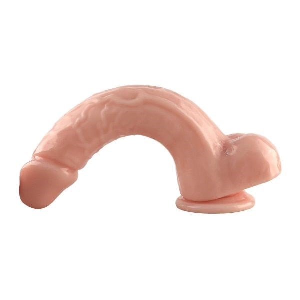 Gerçekçi Ten Rengi Vakum Tabanlı Realistik Dildo 21 CM