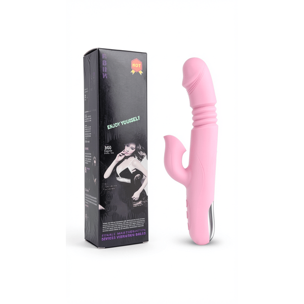 Modern Dilli Şarj Edilebilir Isıtıcılı Rabbit Vibratör Soft Pembe