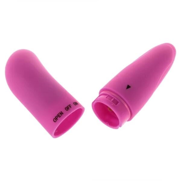 Modern Pilli Parmak Vibratör Pembe