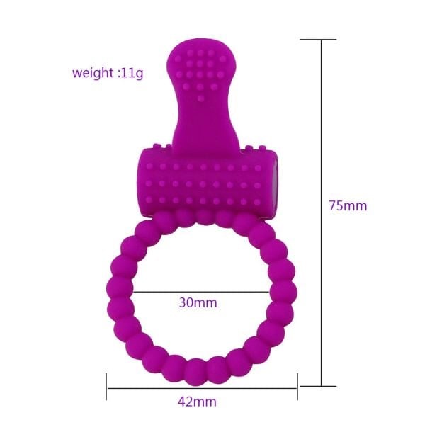 Pembe Titreşimli Penis Halkası – Su Geçirmez Esnek Silikon