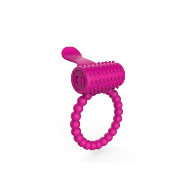 Pembe Titreşimli Penis Halkası – Su Geçirmez Esnek Silikon