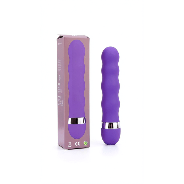 Pilli Kıvrımlı G Noktası Uyarıcı Vibratör Mor