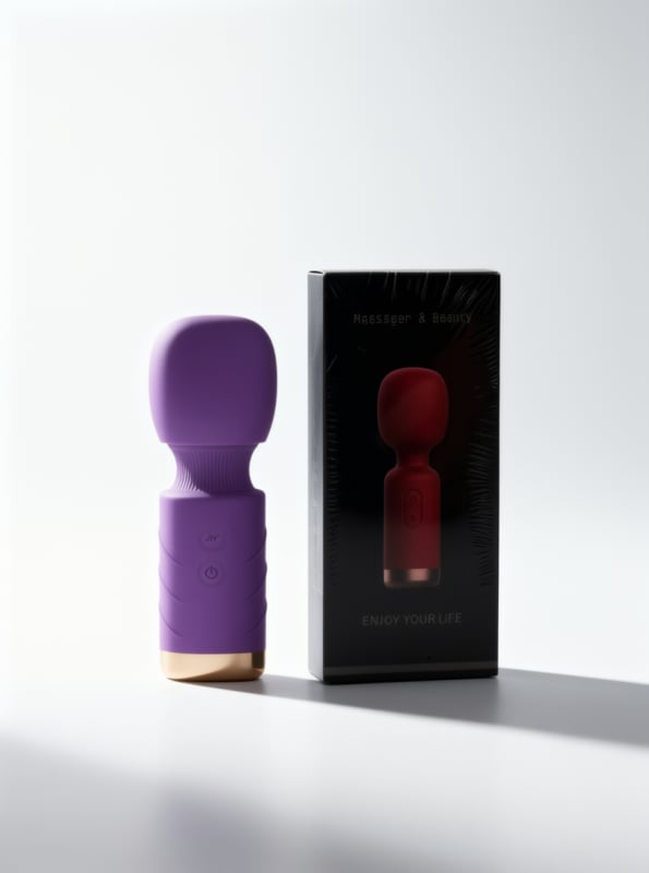 Şarjlı Mini Modern Wand Vibratör Mor