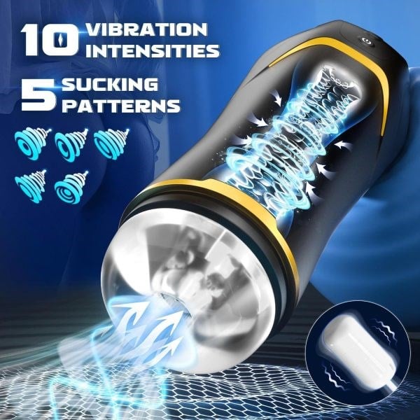 USB Şarjlı Otomatik Mastürbatör | Titreşimli Cup