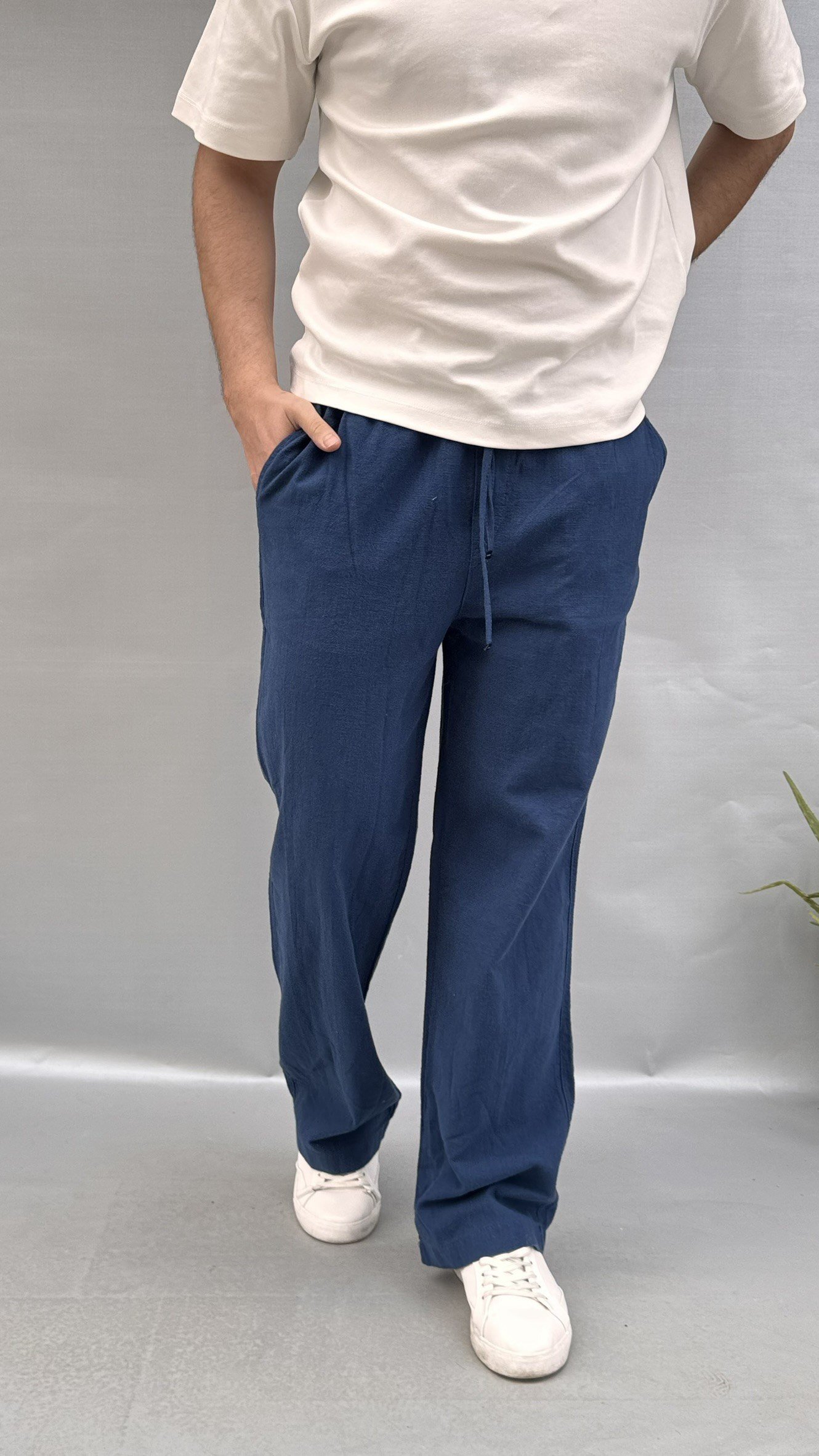 Baggy Keten Pantolon