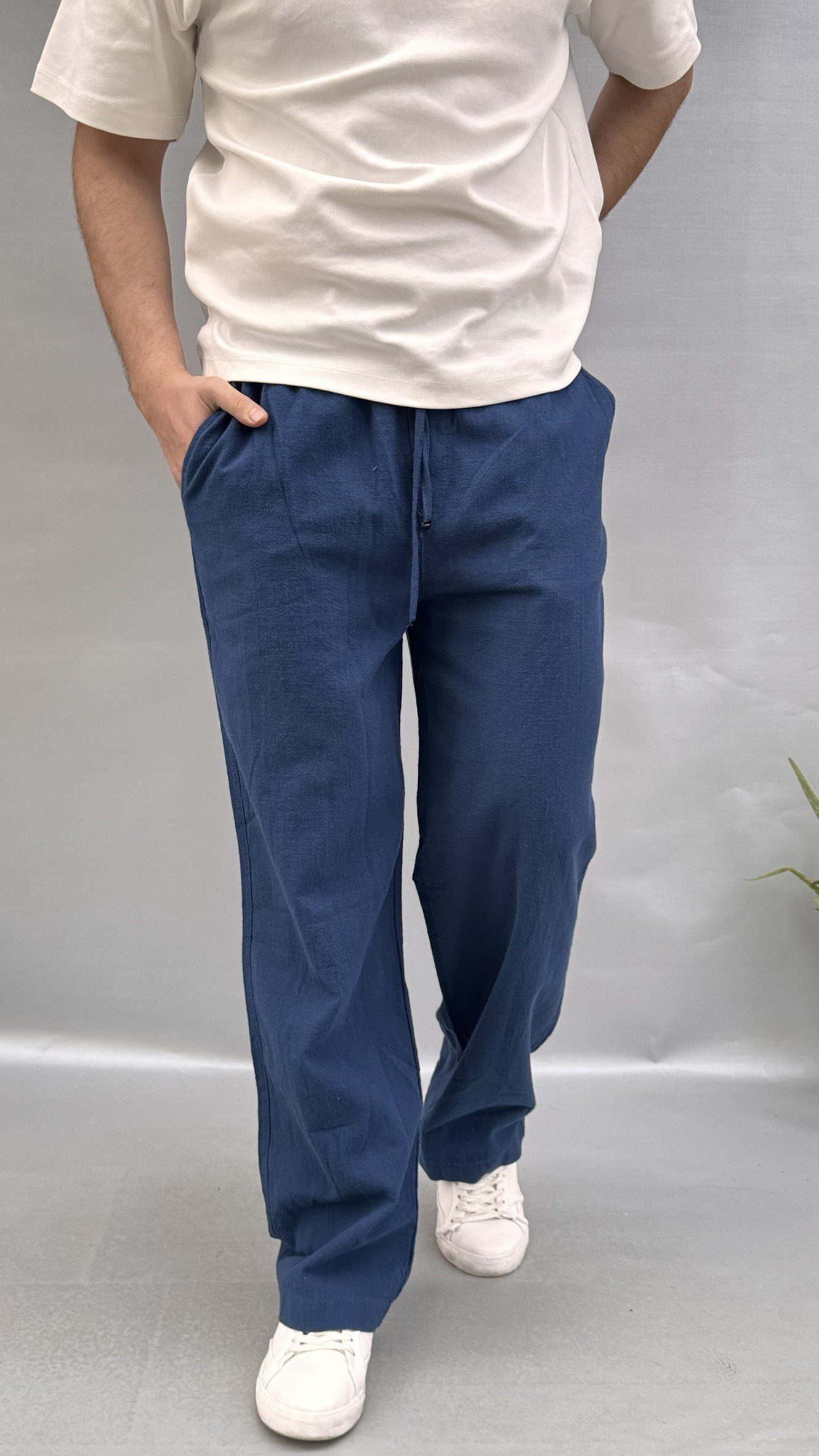 Baggy Keten Pantolon