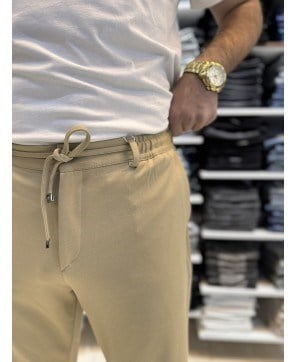 Bel Lastik Detay İpli Slim Fit Jogger