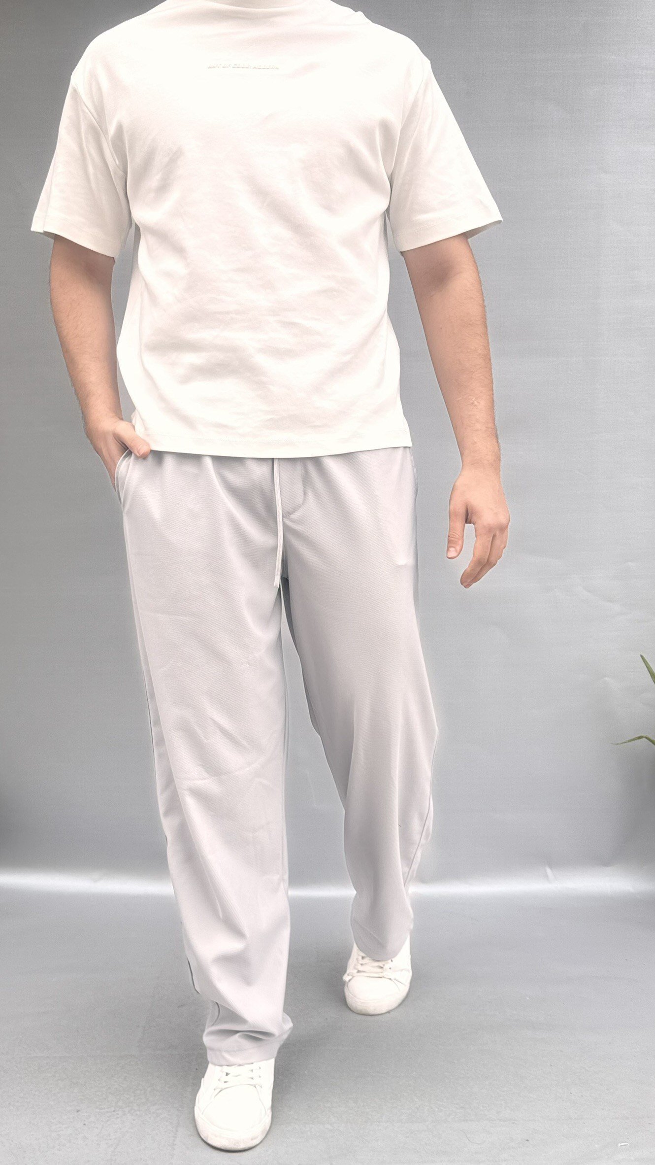 Bol Kesim Bel Lastik Pantolon