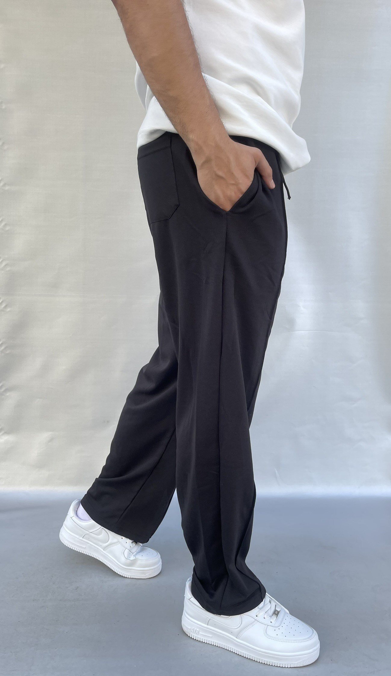 Çımalı Baggy Bel Lastik Pantolon