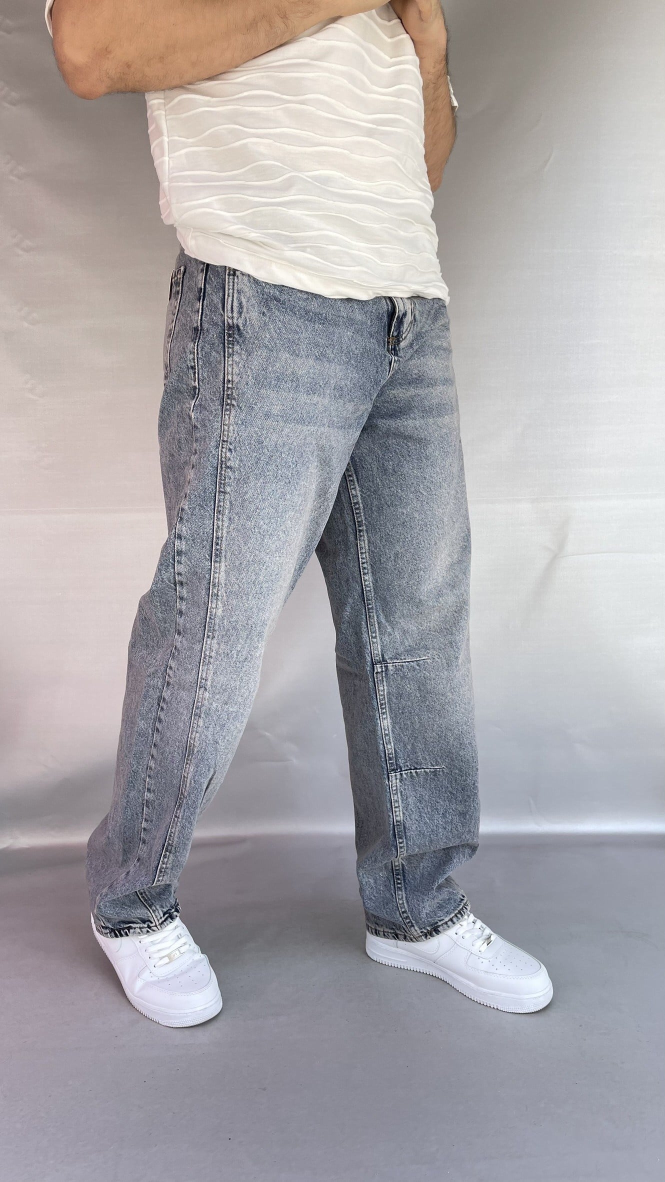 Dikiş Detaylı Relax Baggy Pantolon