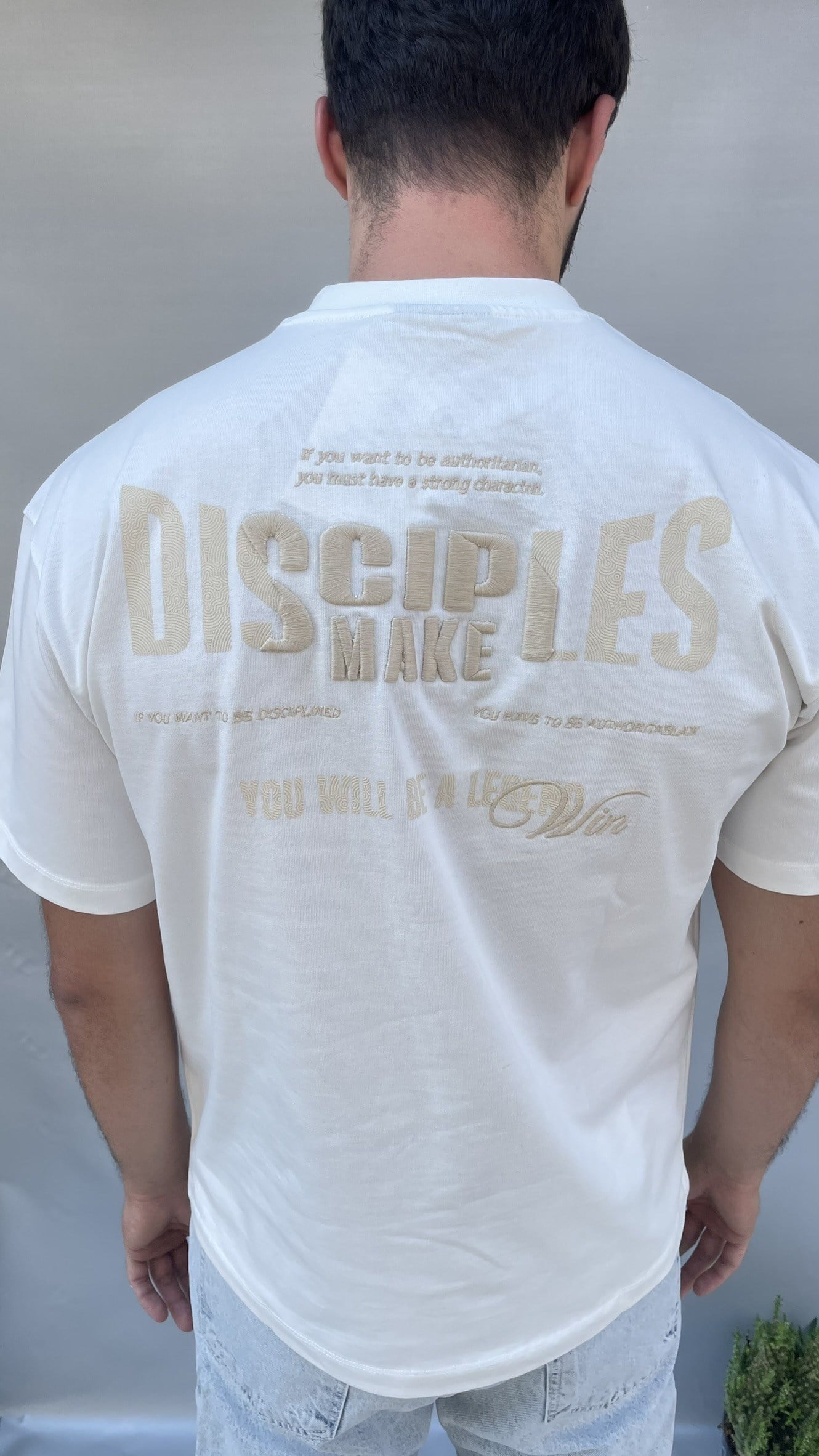 Disciples Sırt Nakış Baskılı Oversize T-shirt