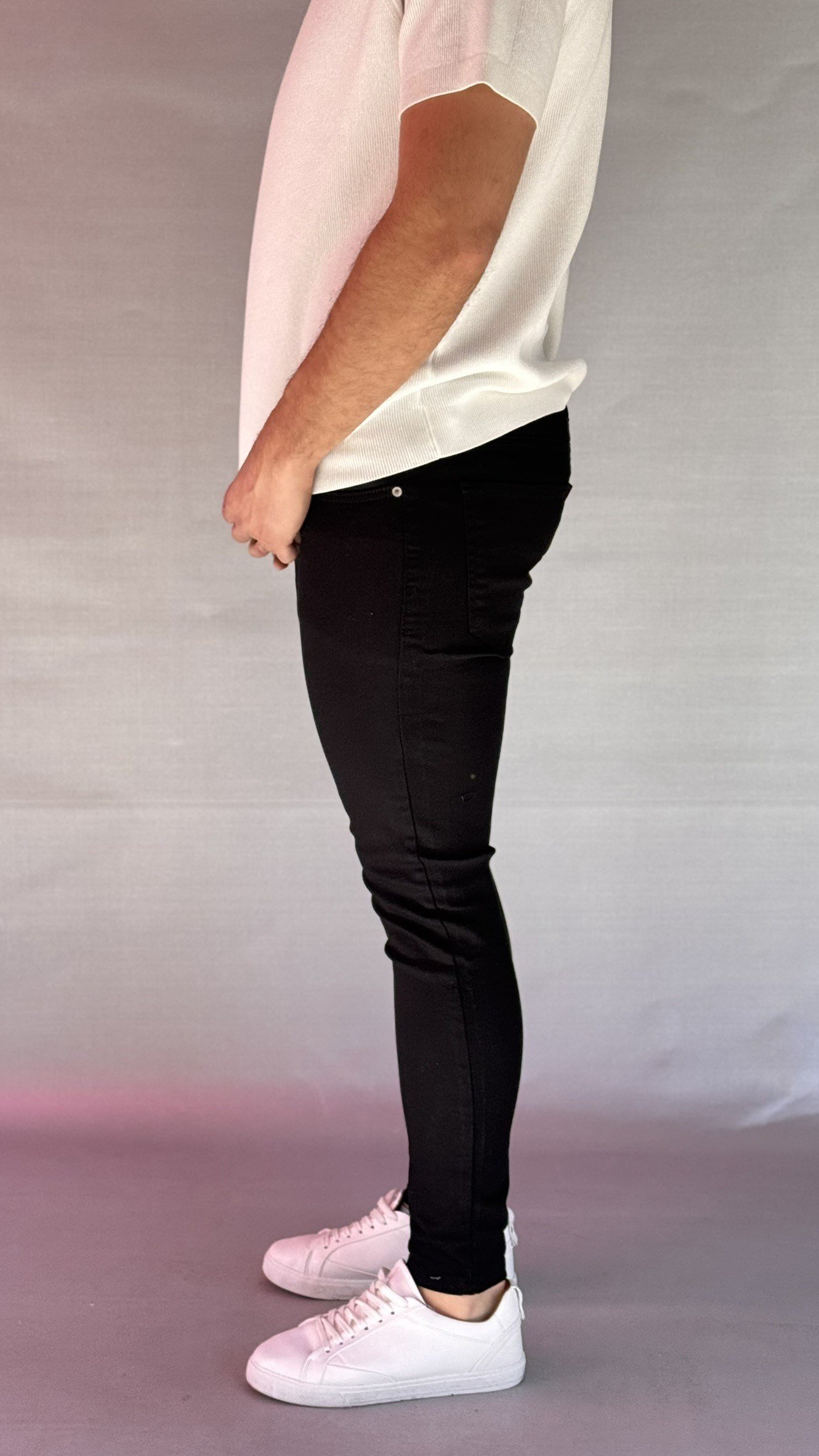 Düz Siyah Slim Fit Jean