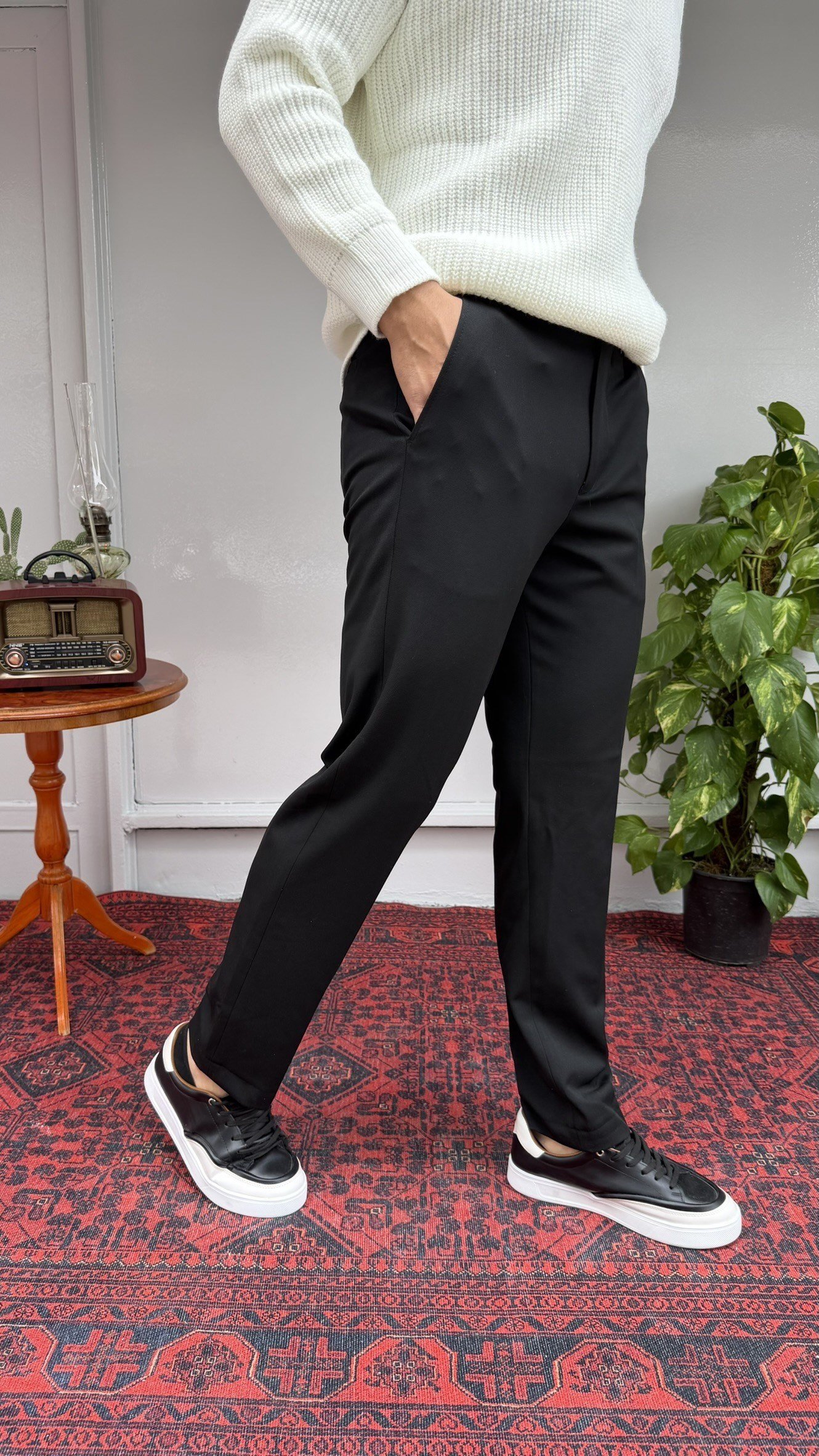 Flankes Kemerli Slim Jogger