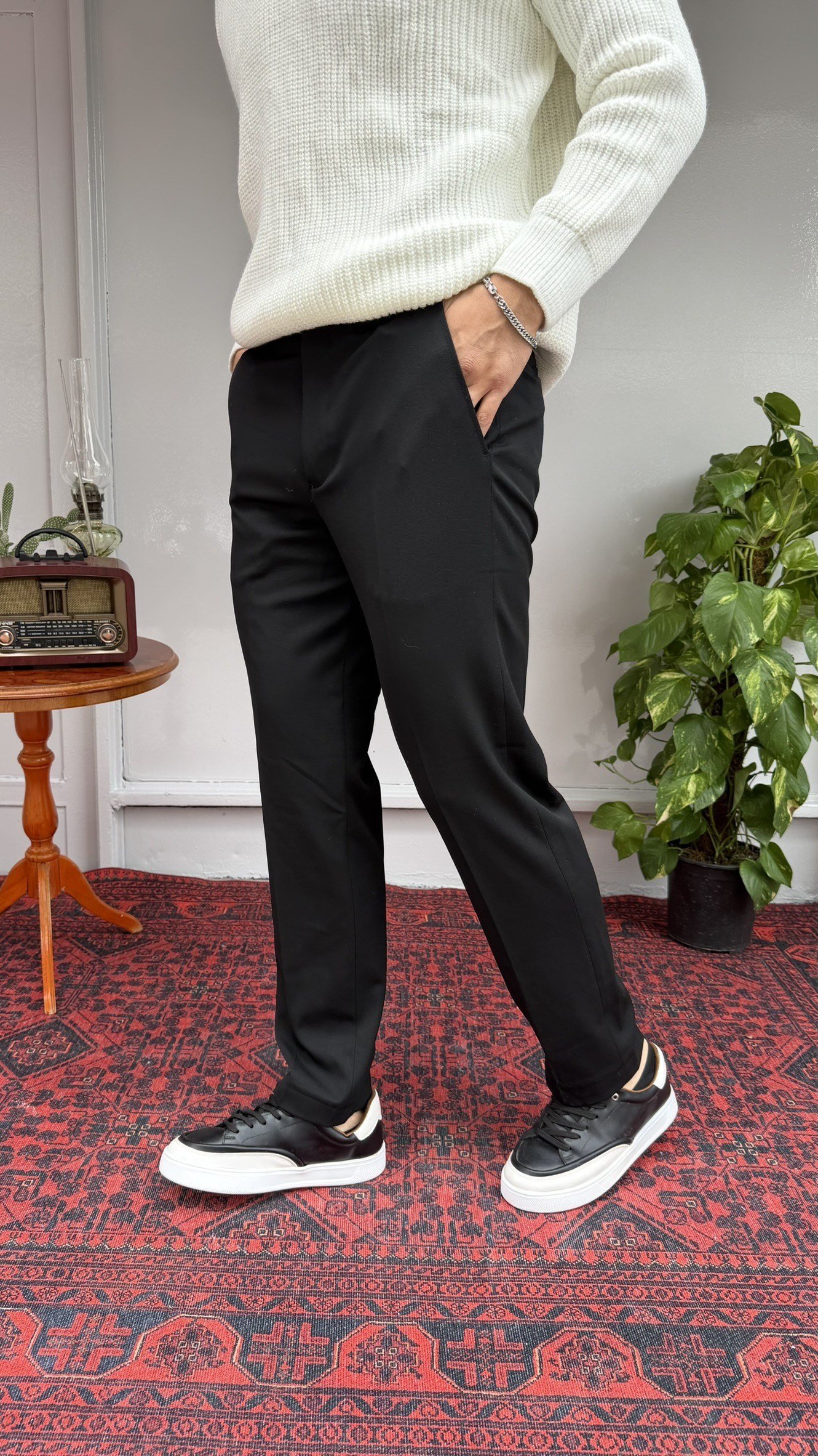 Flankes Kemerli Slim Jogger