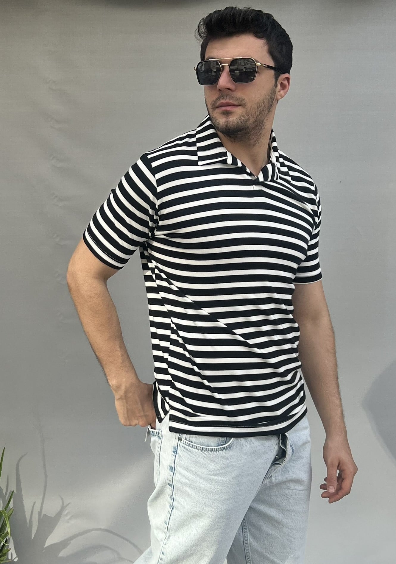 Giesto Çizgili Polo Yaka