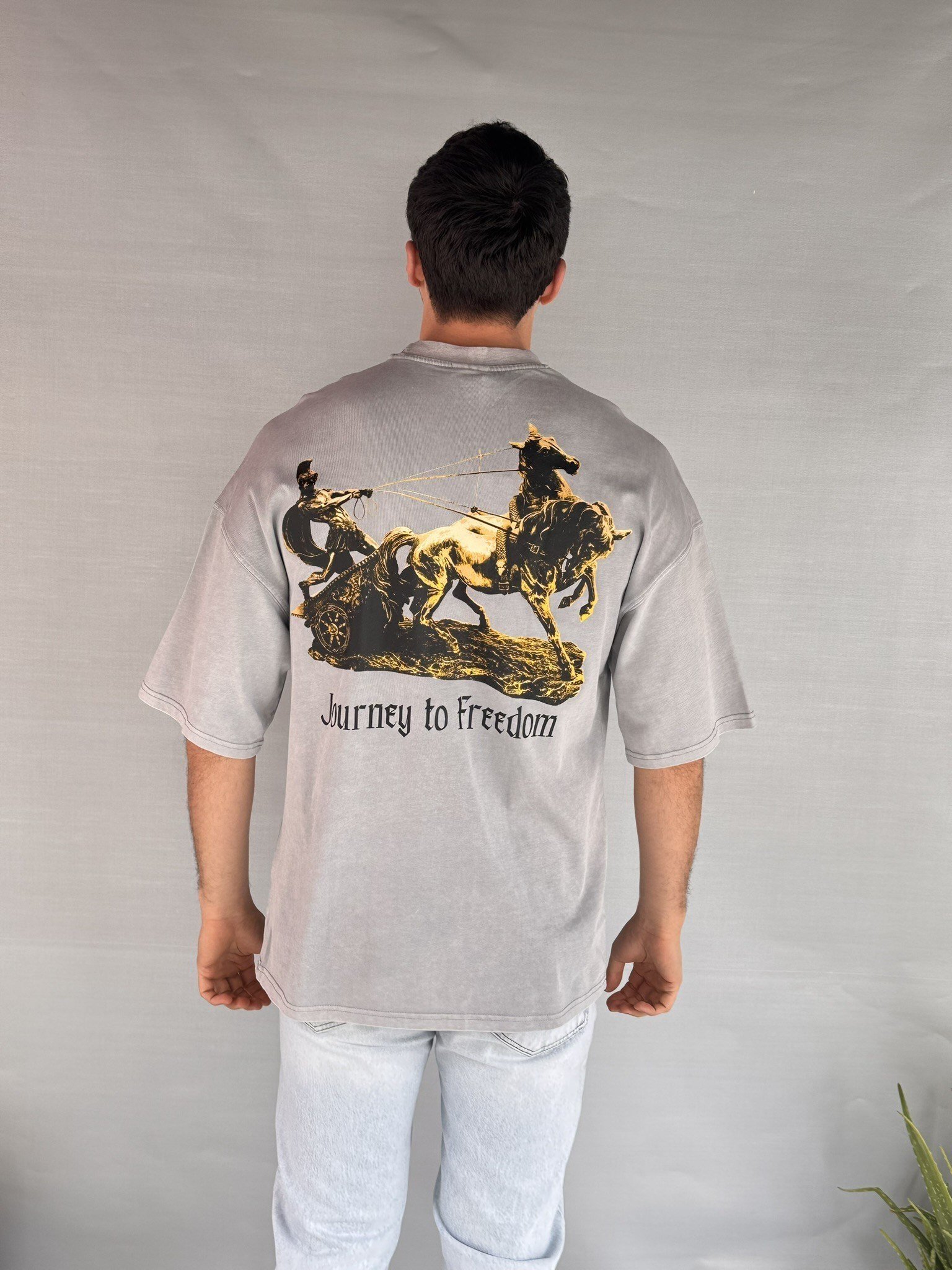 Gladyatör Yıkamalı T-shirt