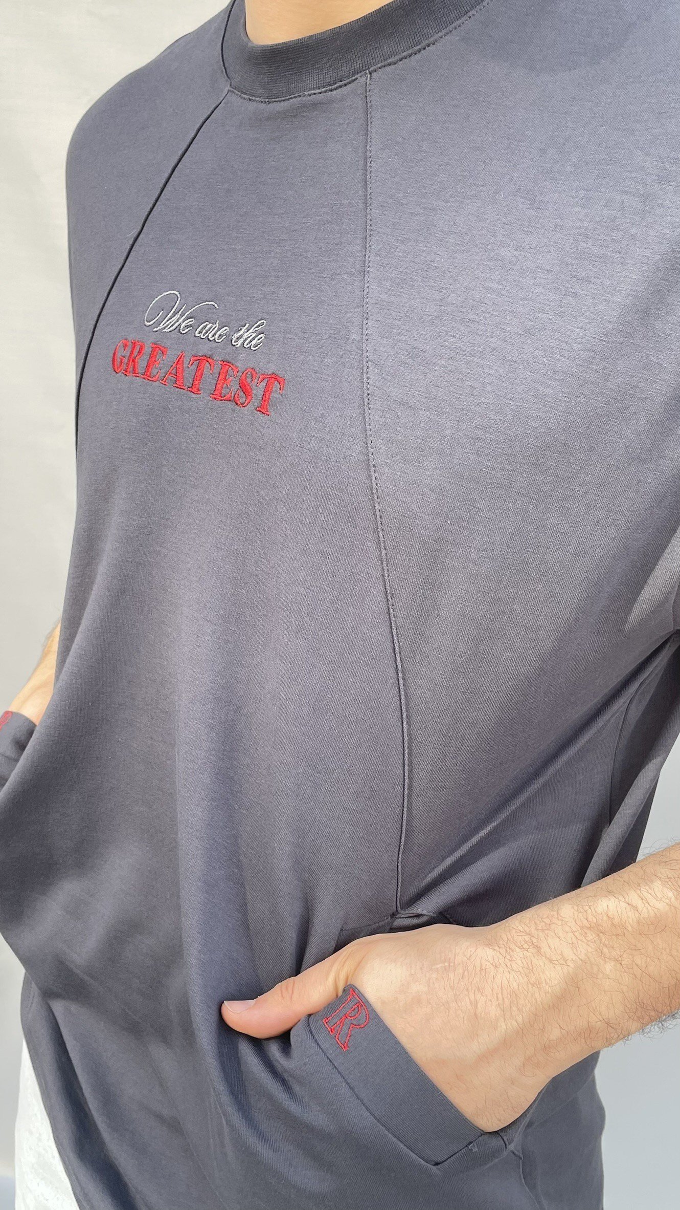 Greatest Baskı Cepli T-shirt