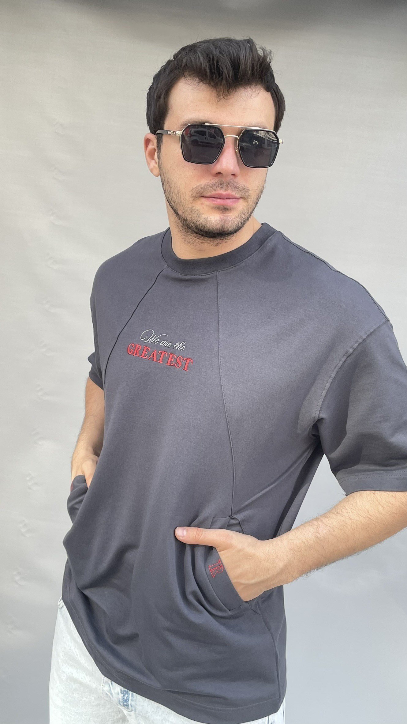 Greatest Baskı Cepli T-shirt