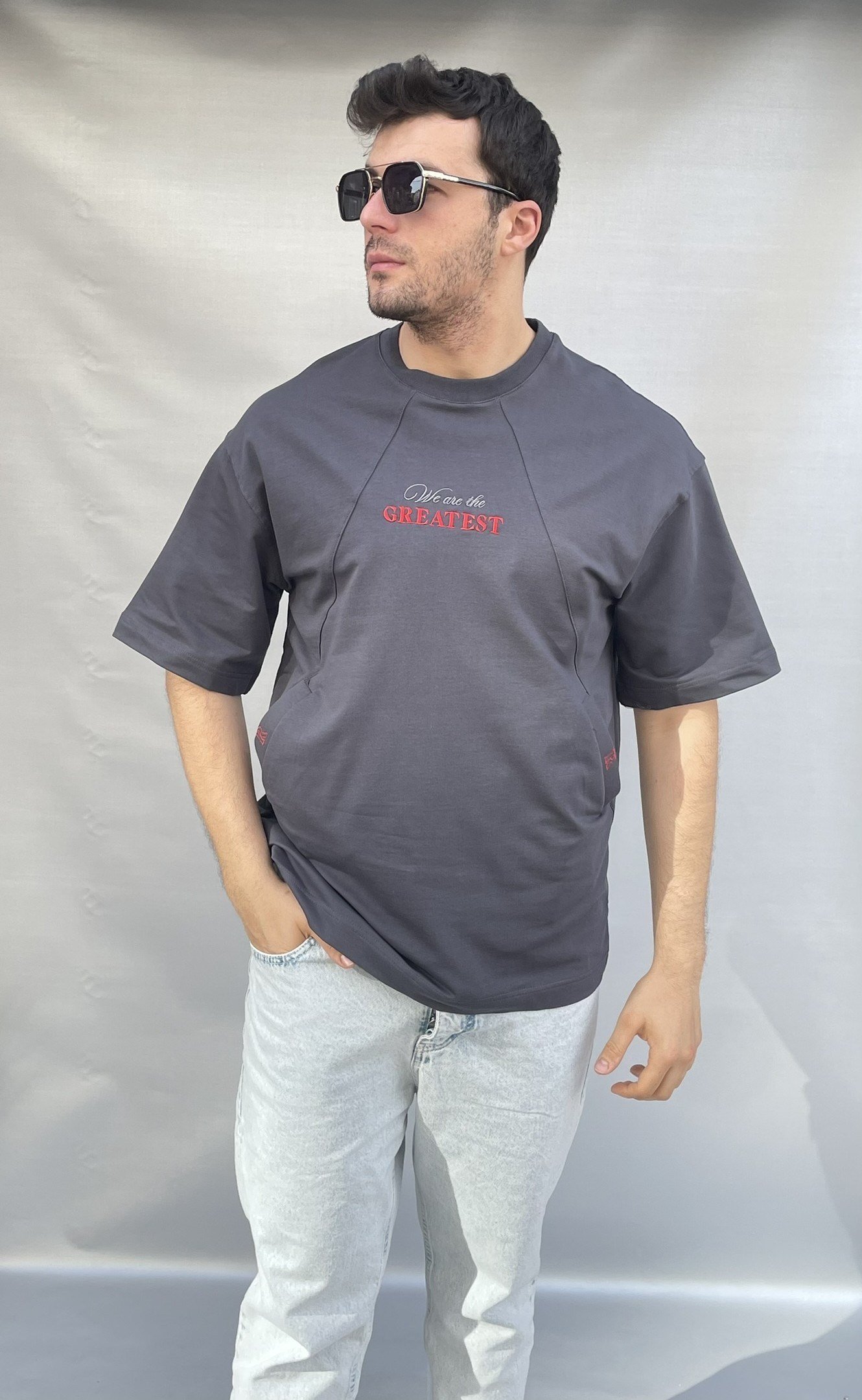 Greatest Baskı Cepli T-shirt