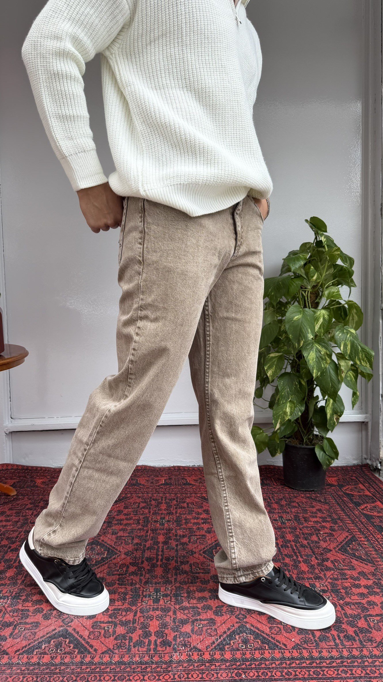 Green Camel Yıkamalı Baggy Jean