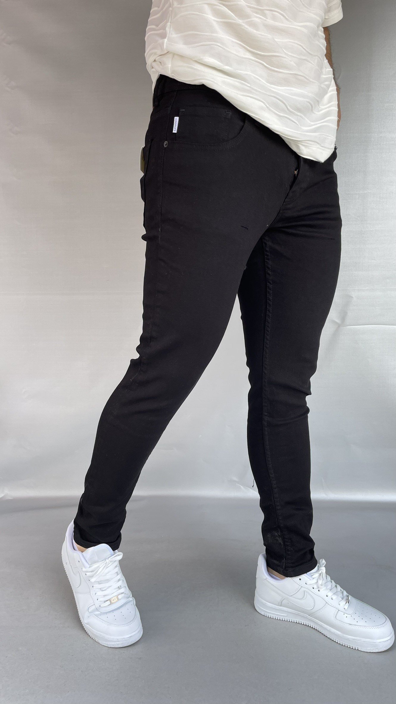 Hendricks Düz Siyah Skinny Jean