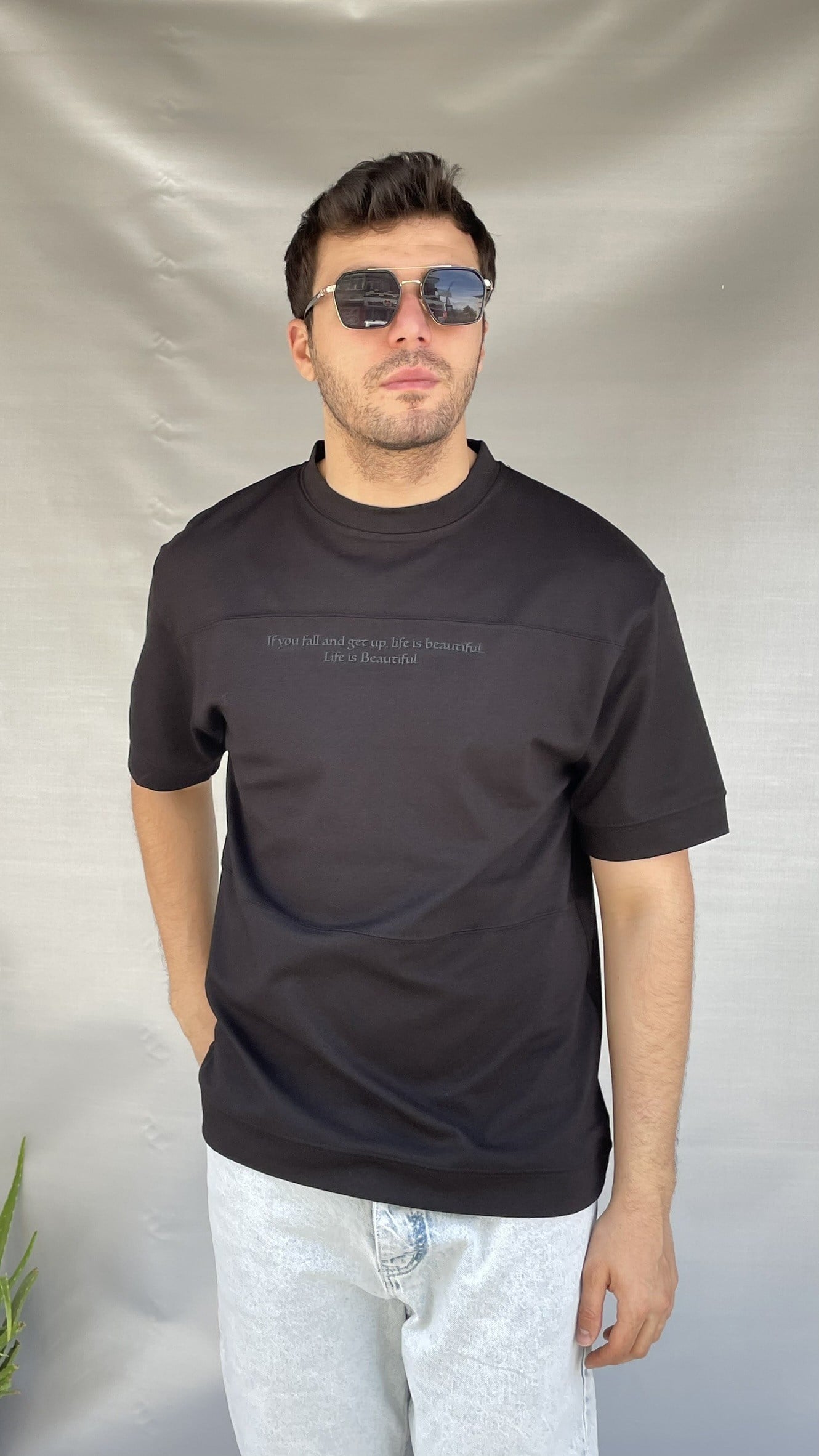 IF You Baskılı T-shirt
