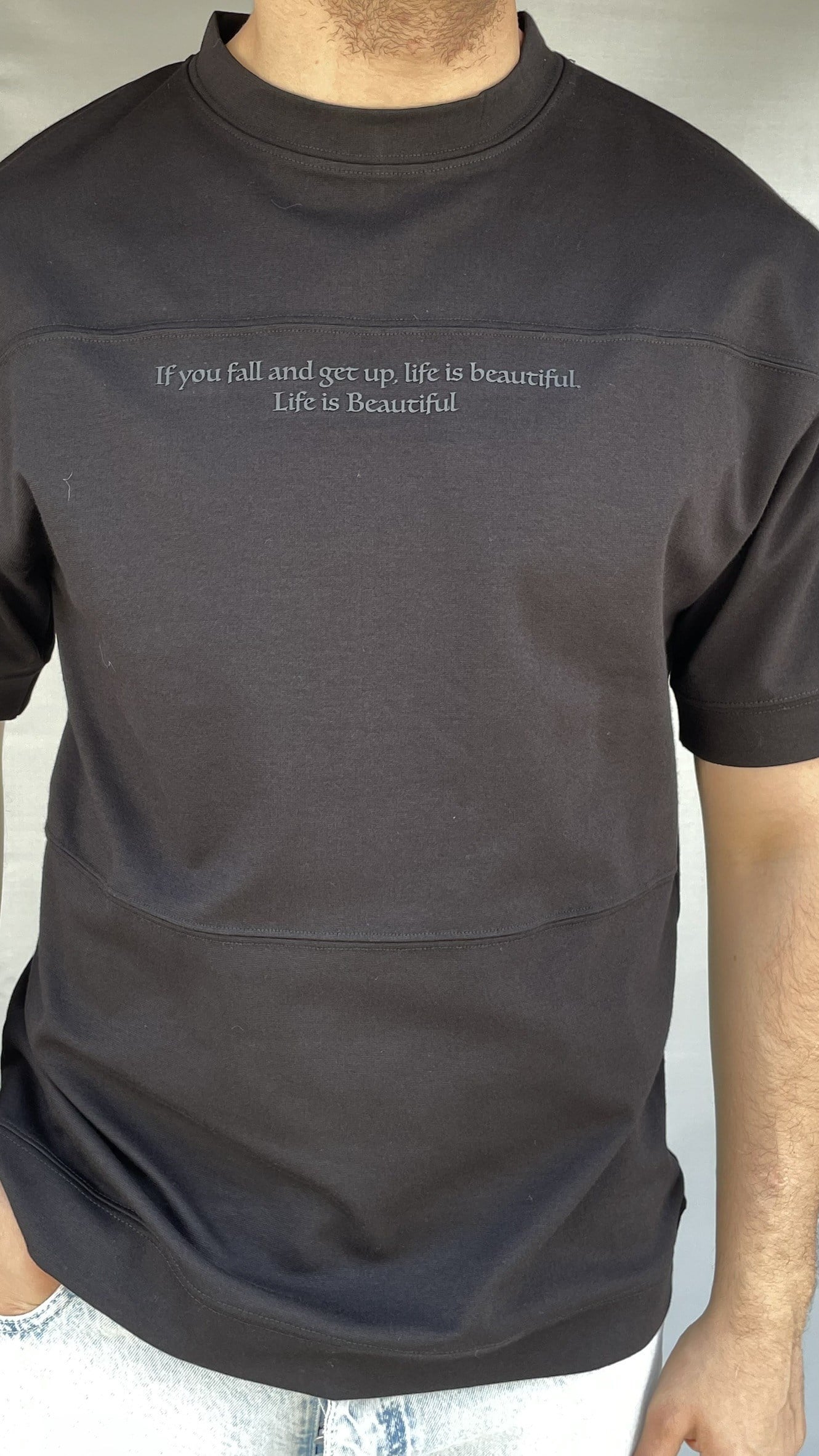IF You Baskılı T-shirt