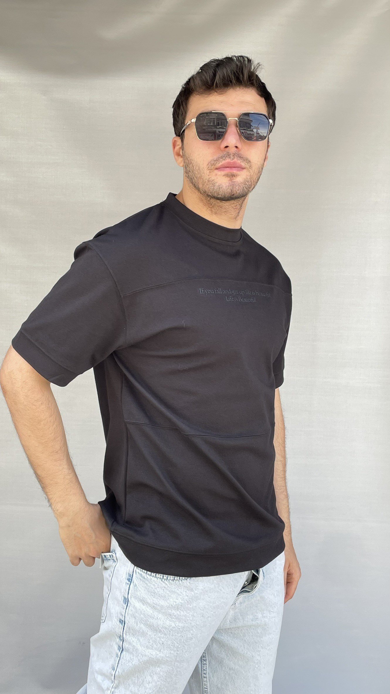 IF You Baskılı T-shirt