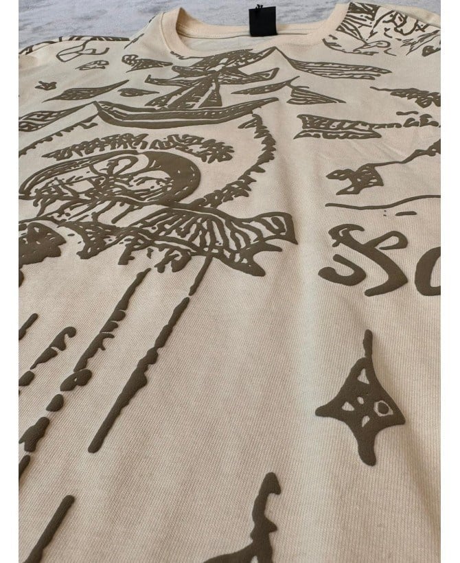 Kabartma Baskı T-shirt