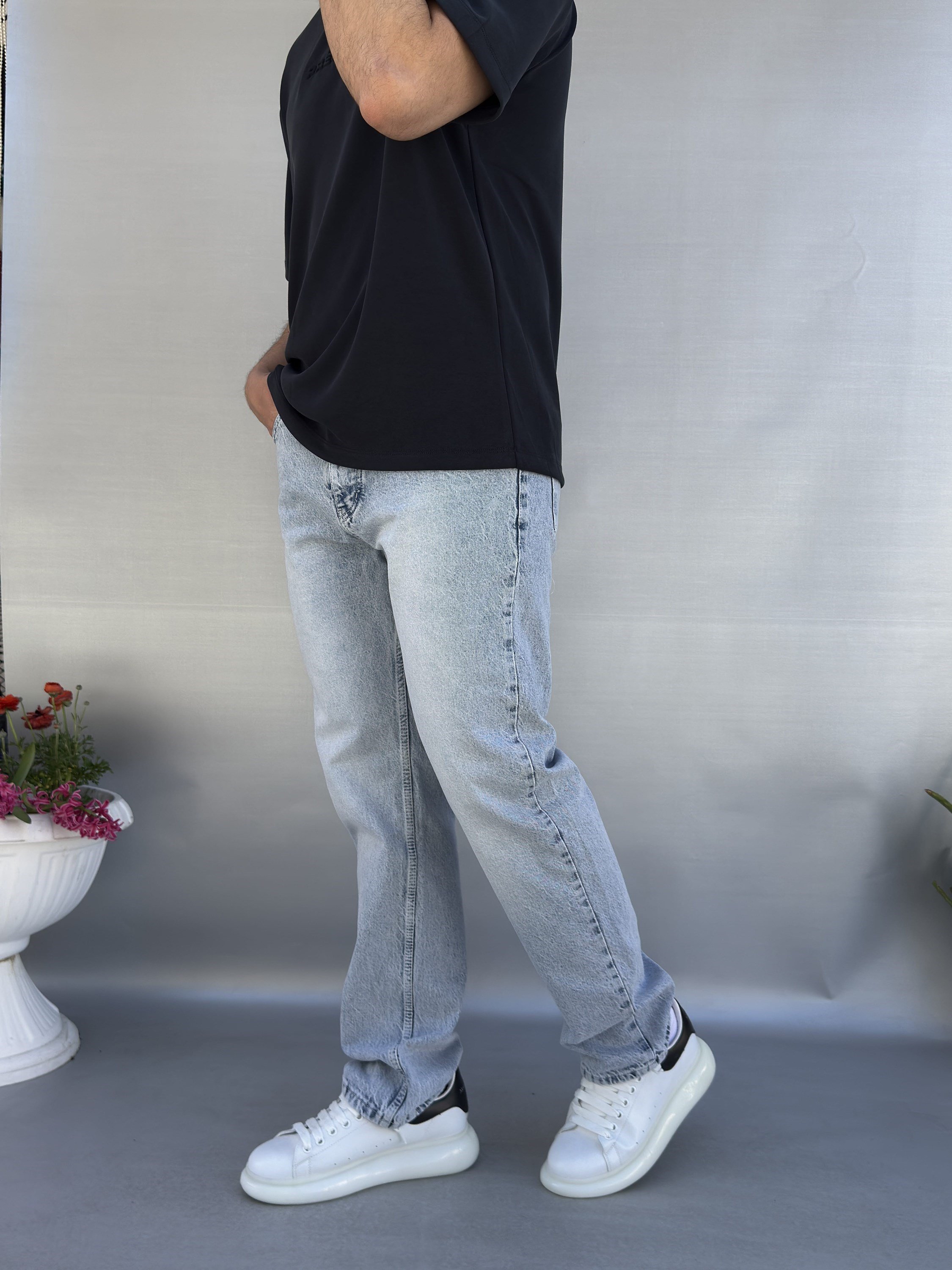 Kar Yıkamalı Baggy Pantolon