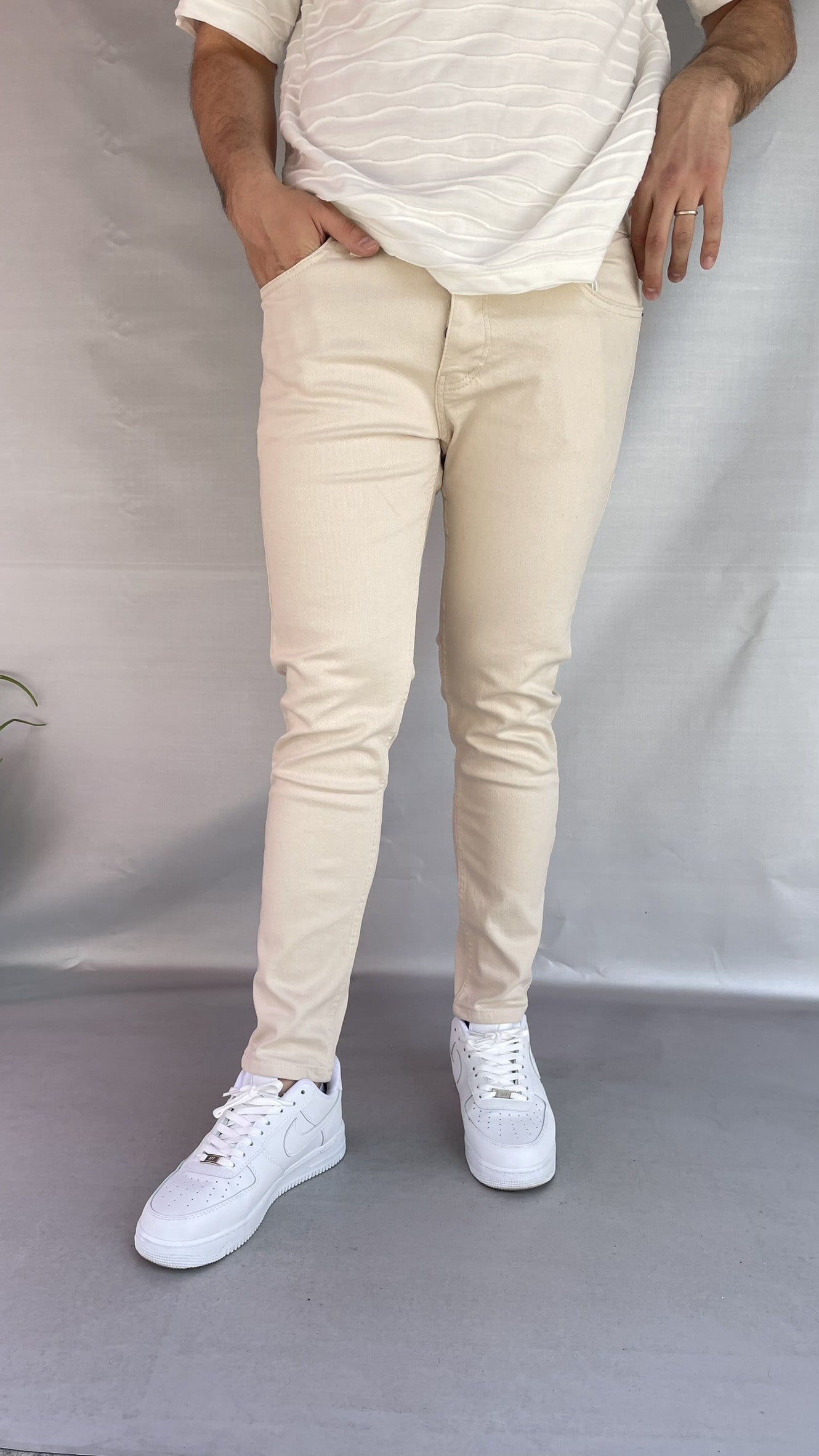 Keps Bej Skınny Jean