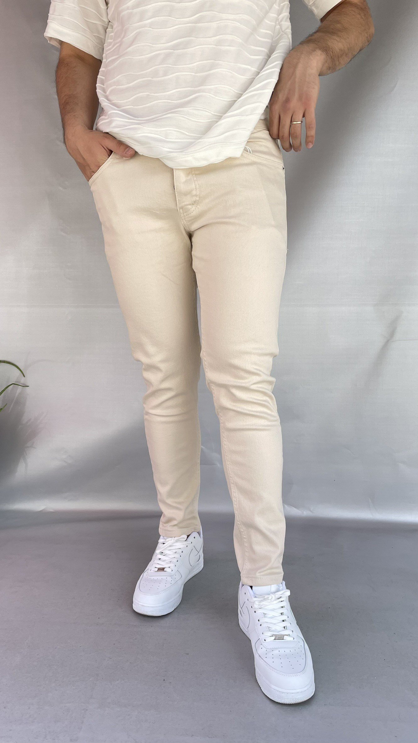 Keps Bej Skınny Jean