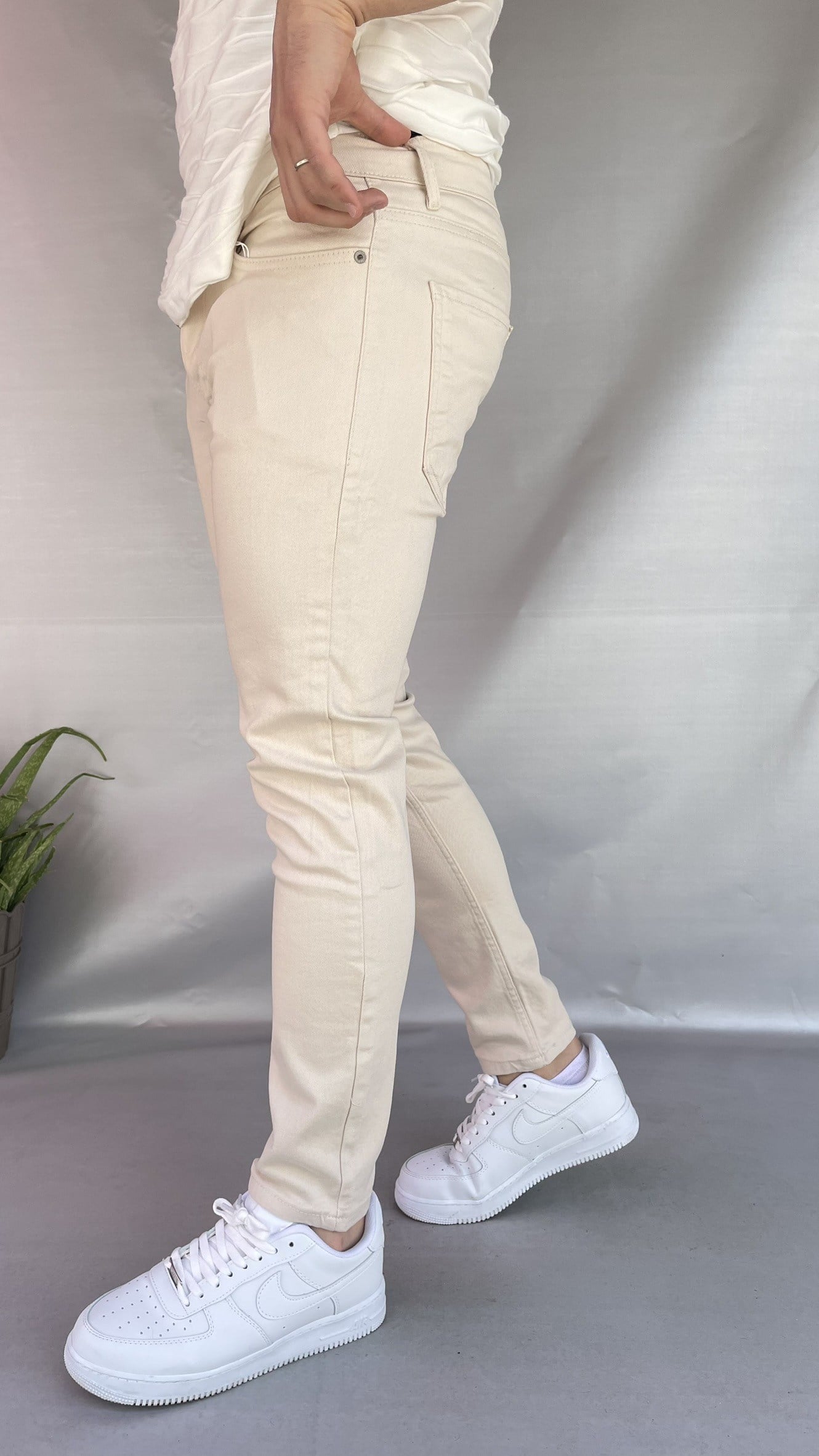 Keps Bej Skınny Jean