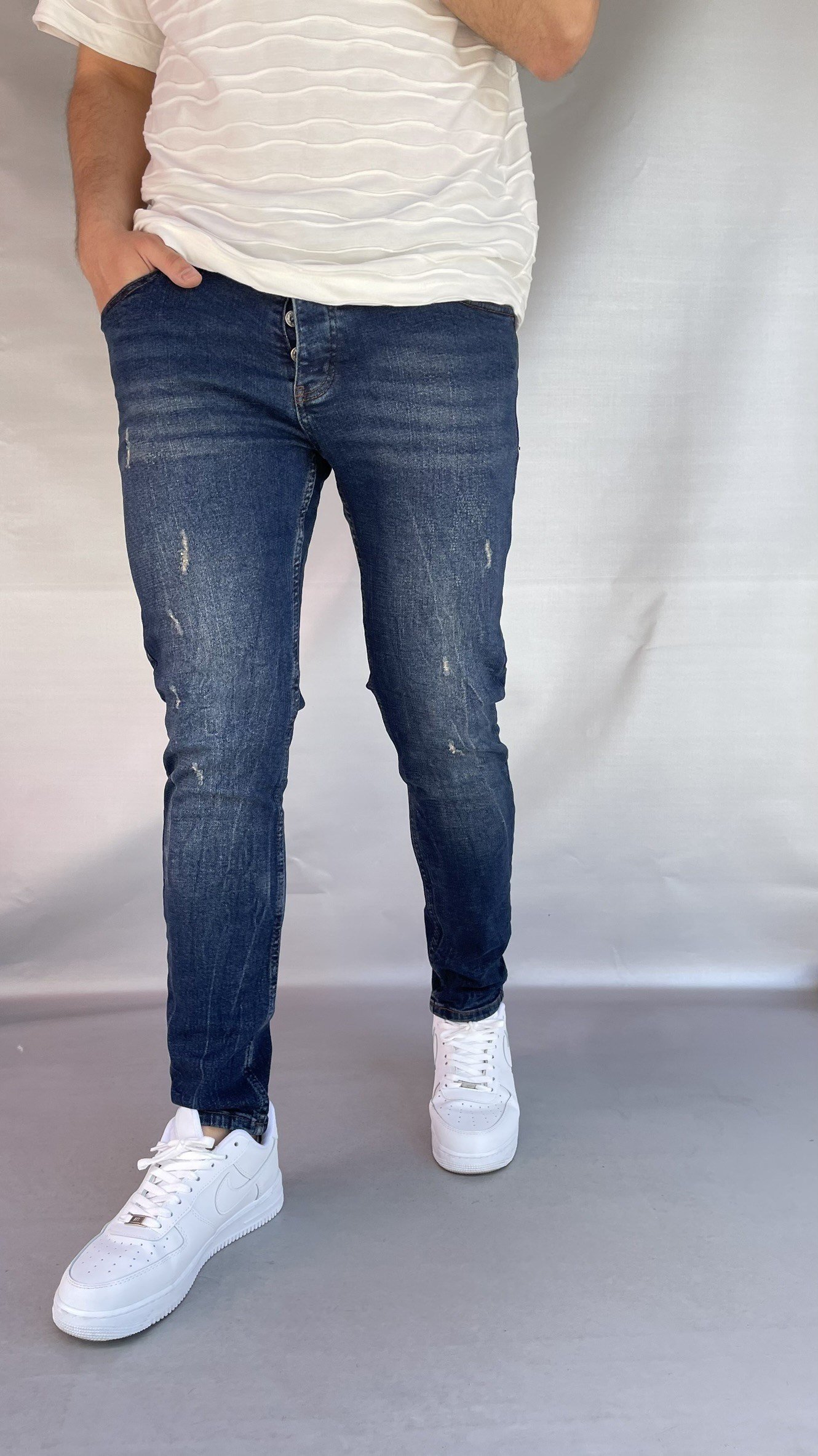 Keps Tırnaklı Skinny Jean