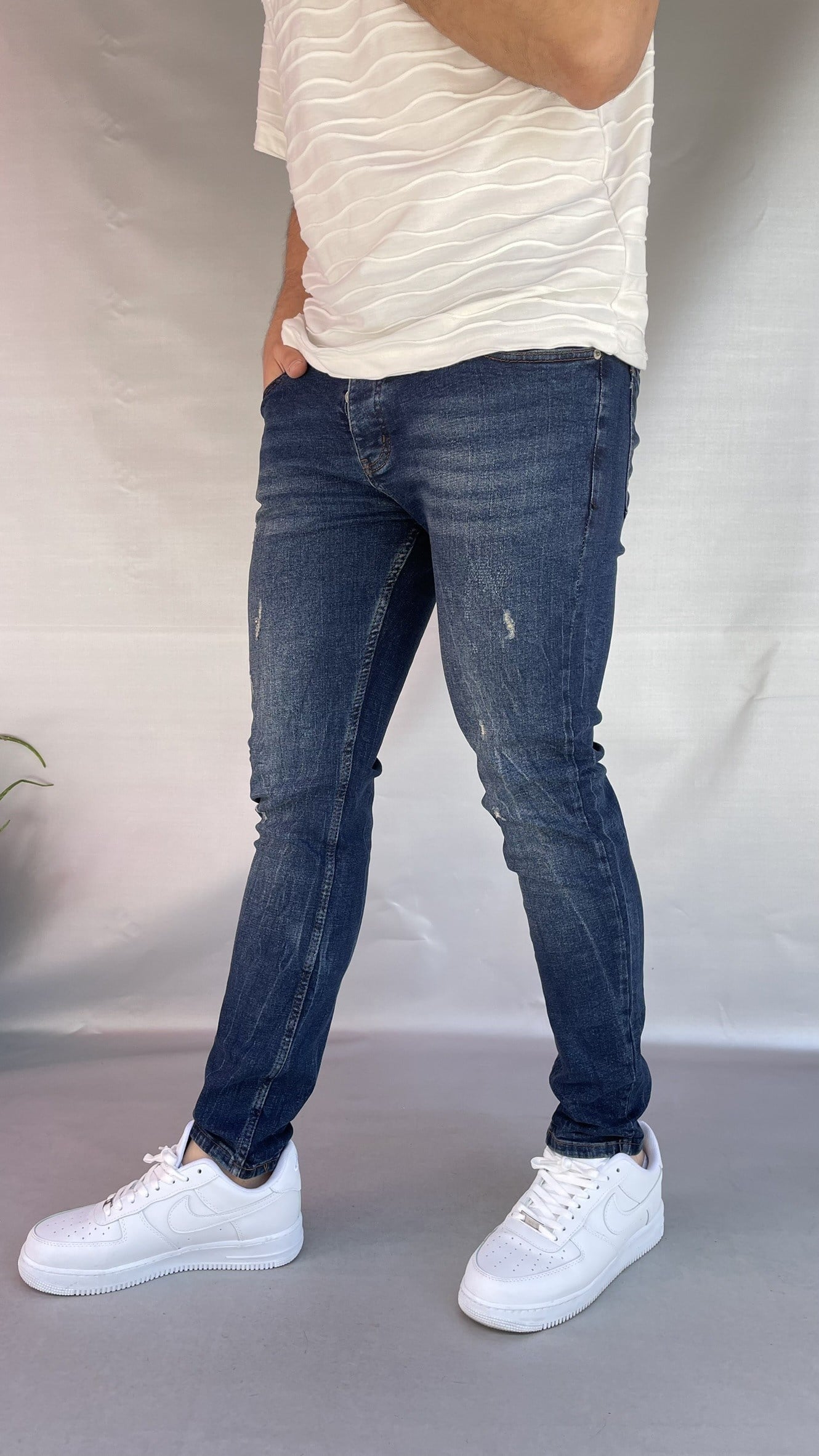 Keps Tırnaklı Skinny Jean