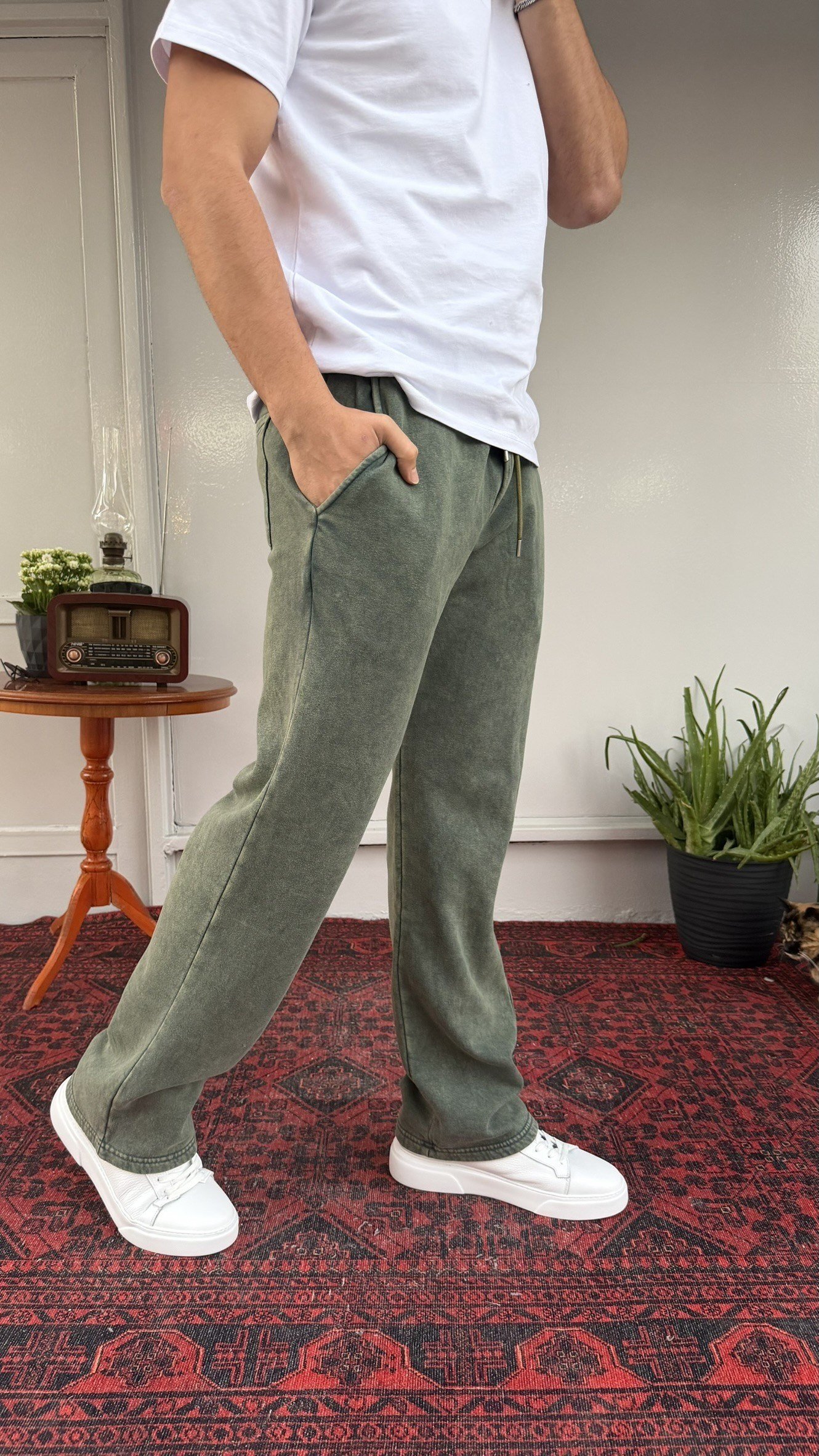 Keps Yıkamalı Eşofman Baggy