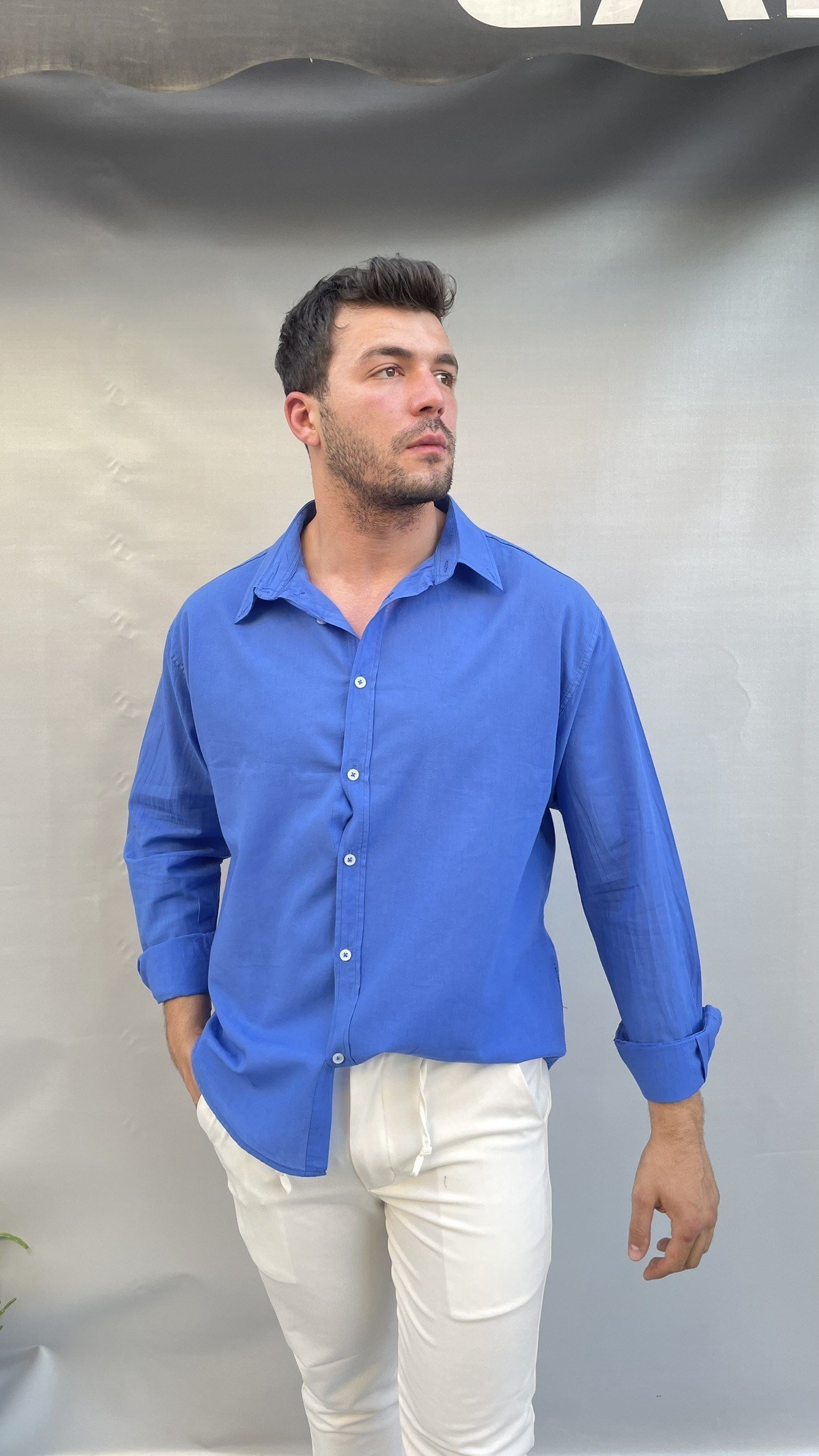 Keten Oversize Gömlek