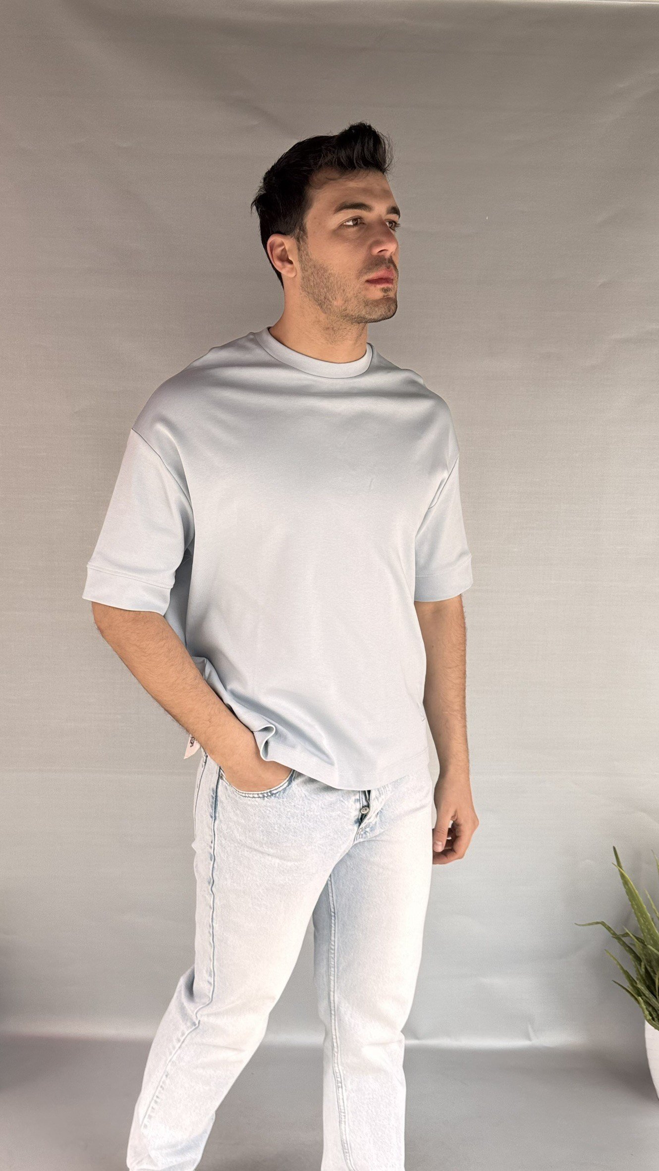 Kol Manşet Detay Oversize T-shirt