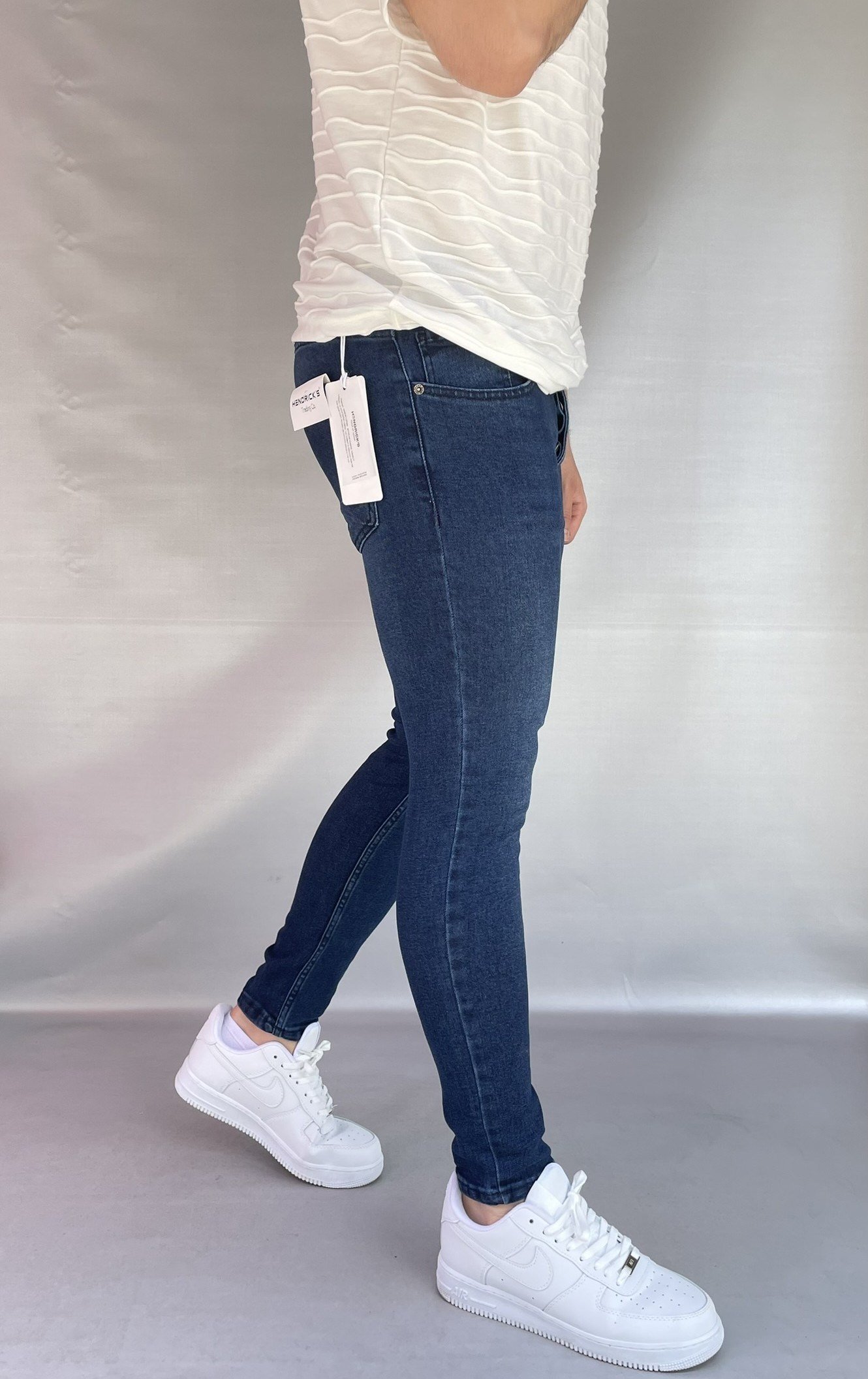 Lacivert Düz Skinny  Jean
