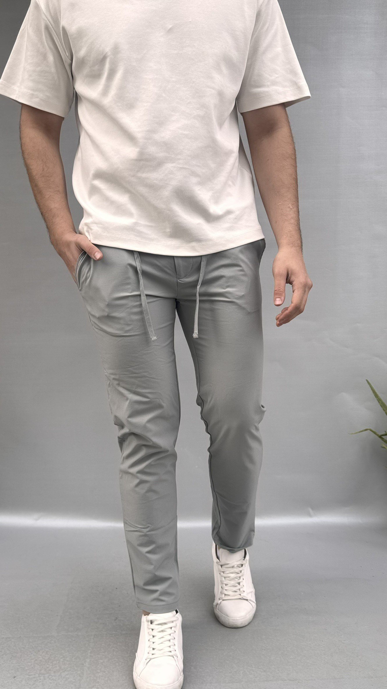 Likralı Paraşüt Jogger
