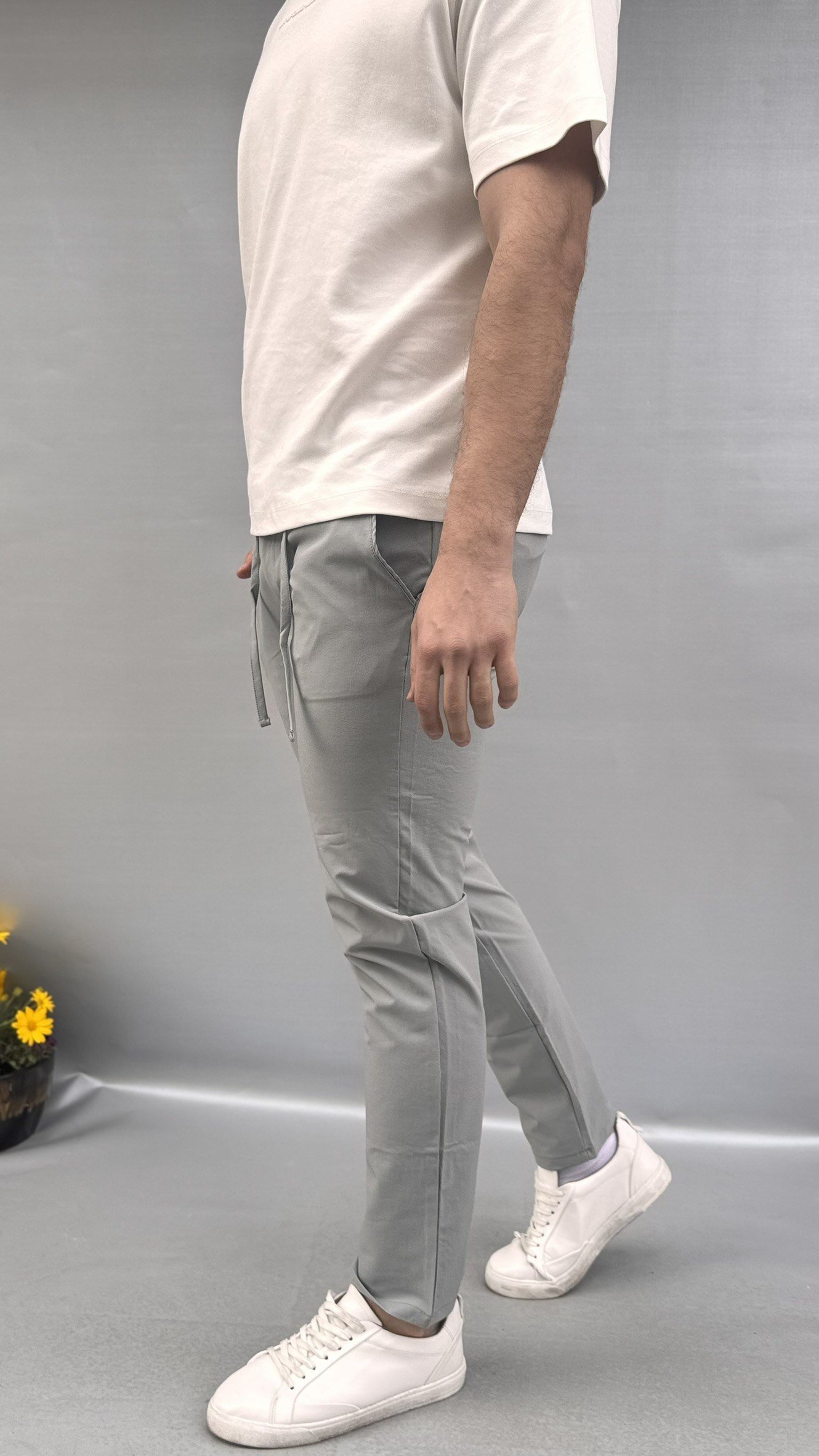 Likralı Paraşüt Jogger