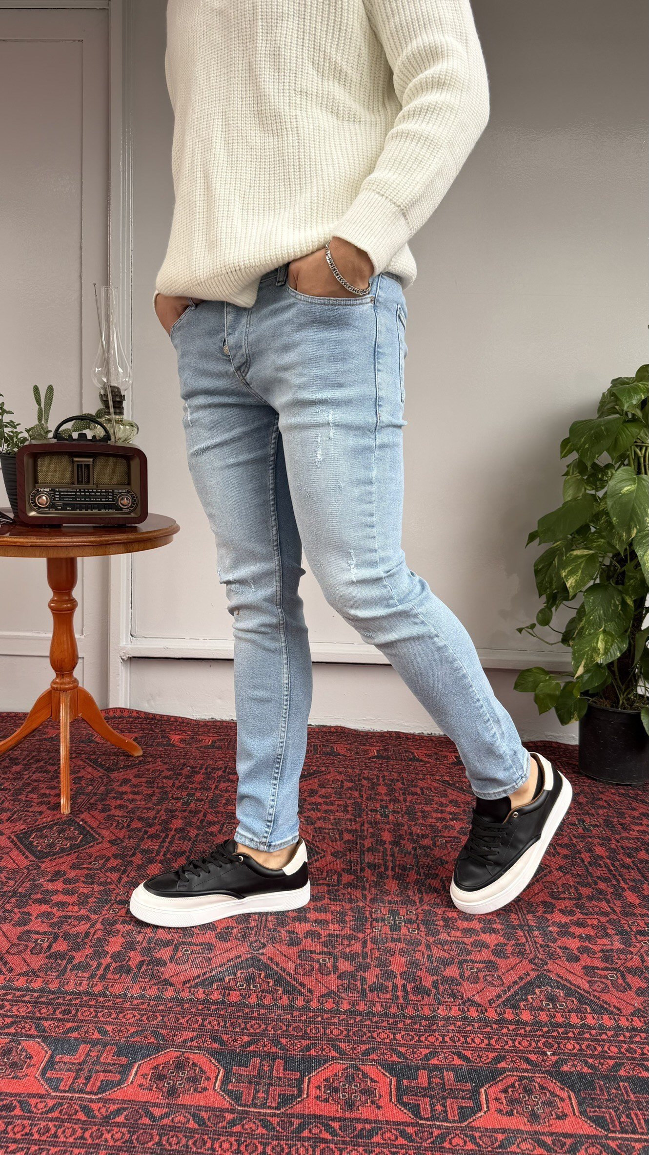 Martin Tırnaklı-Eskitmeli SkinnyFit Jean