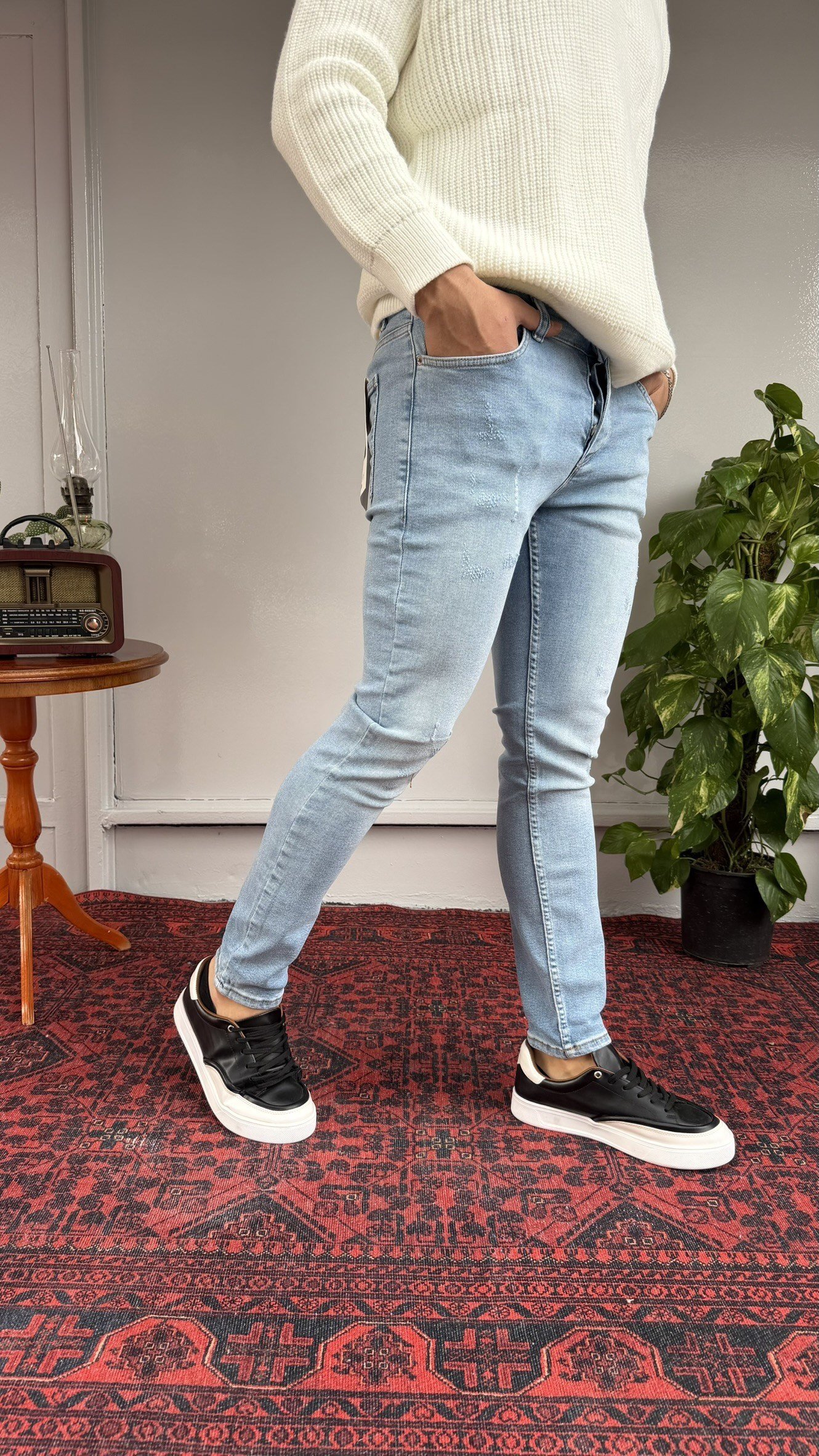 Martin Tırnaklı-Eskitmeli SkinnyFit Jean