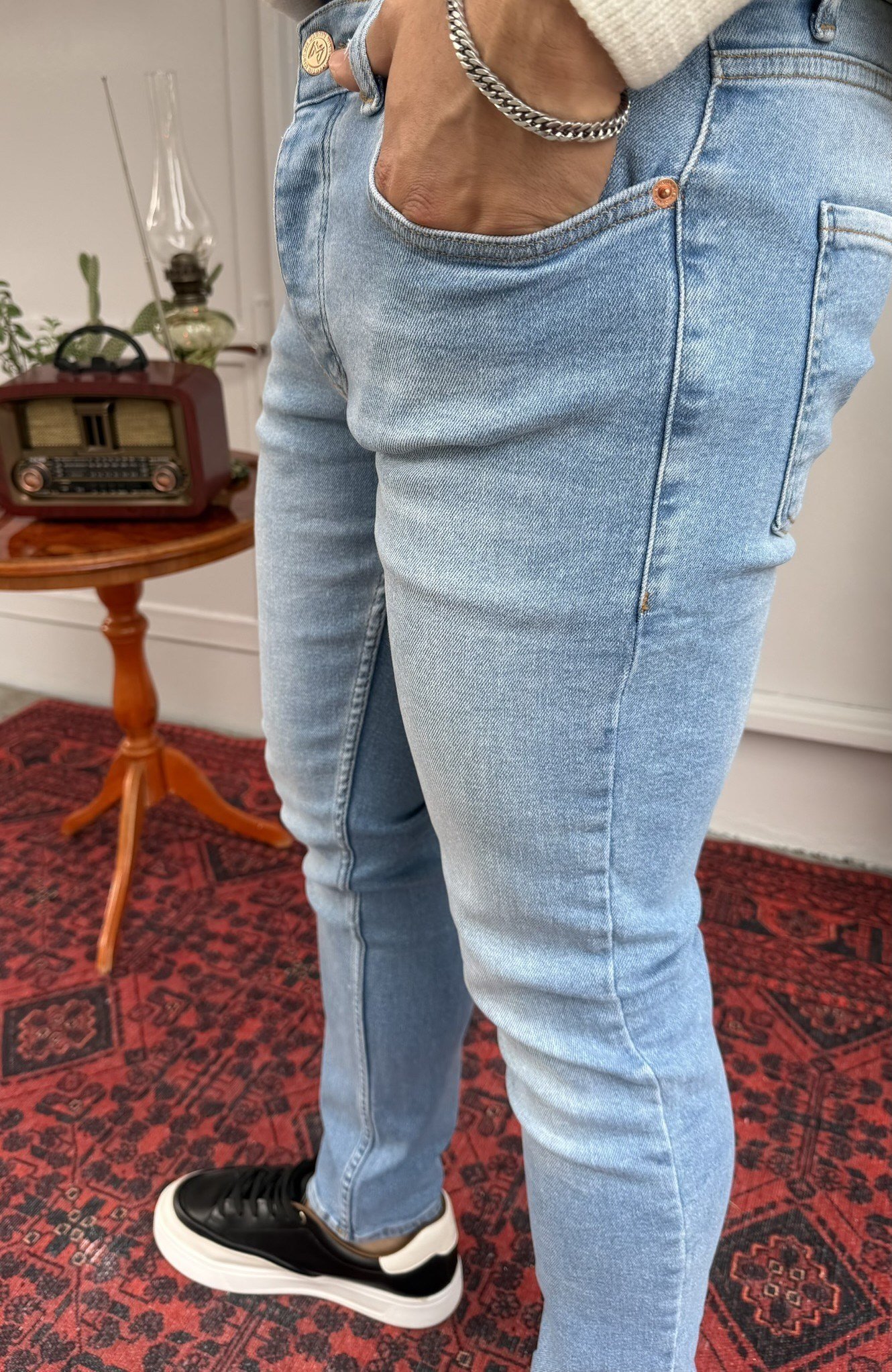 Martin Yıkamalı Mavi SkinnyFit Jean