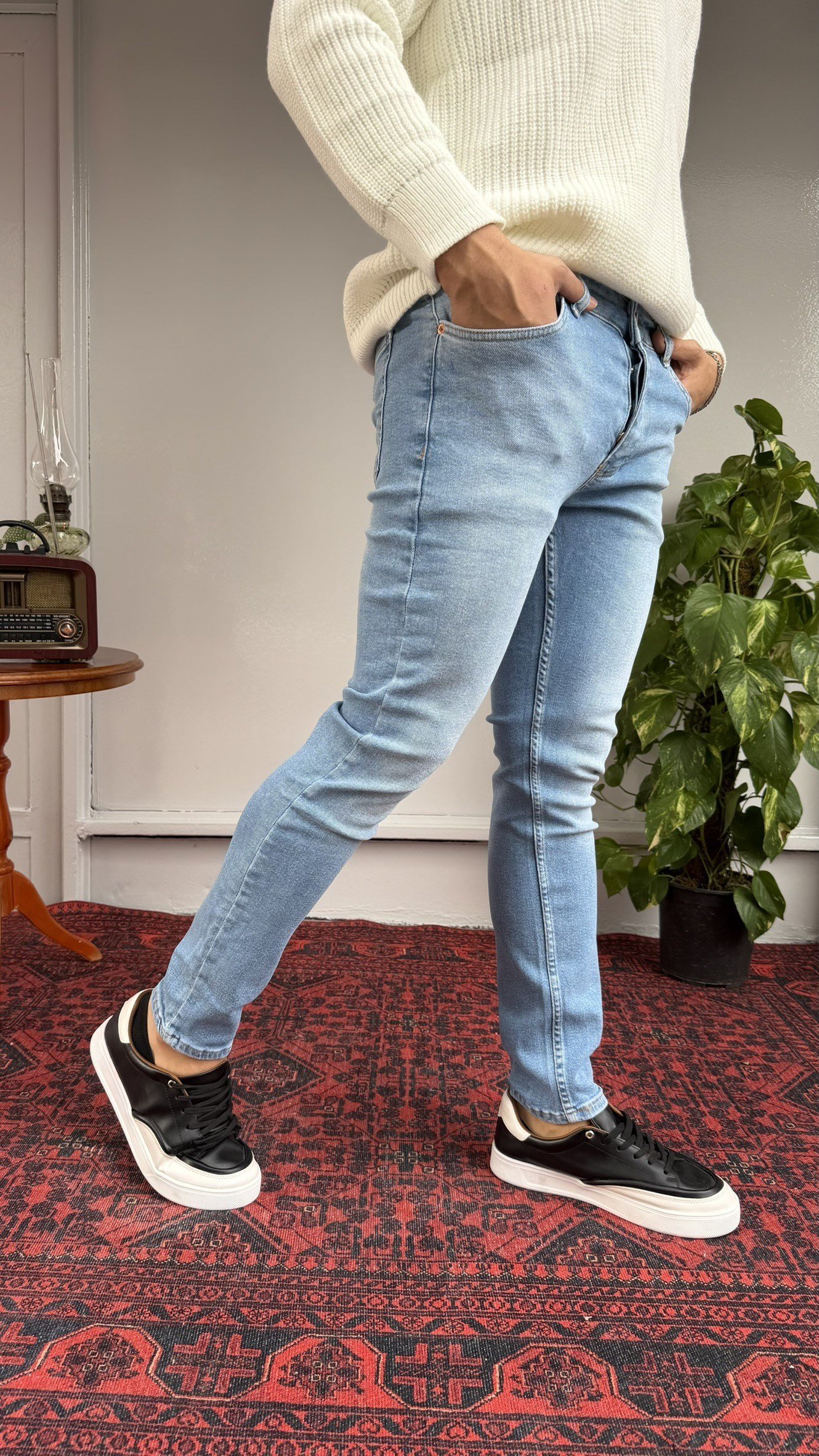 Martin Yıkamalı Mavi SkinnyFit Jean
