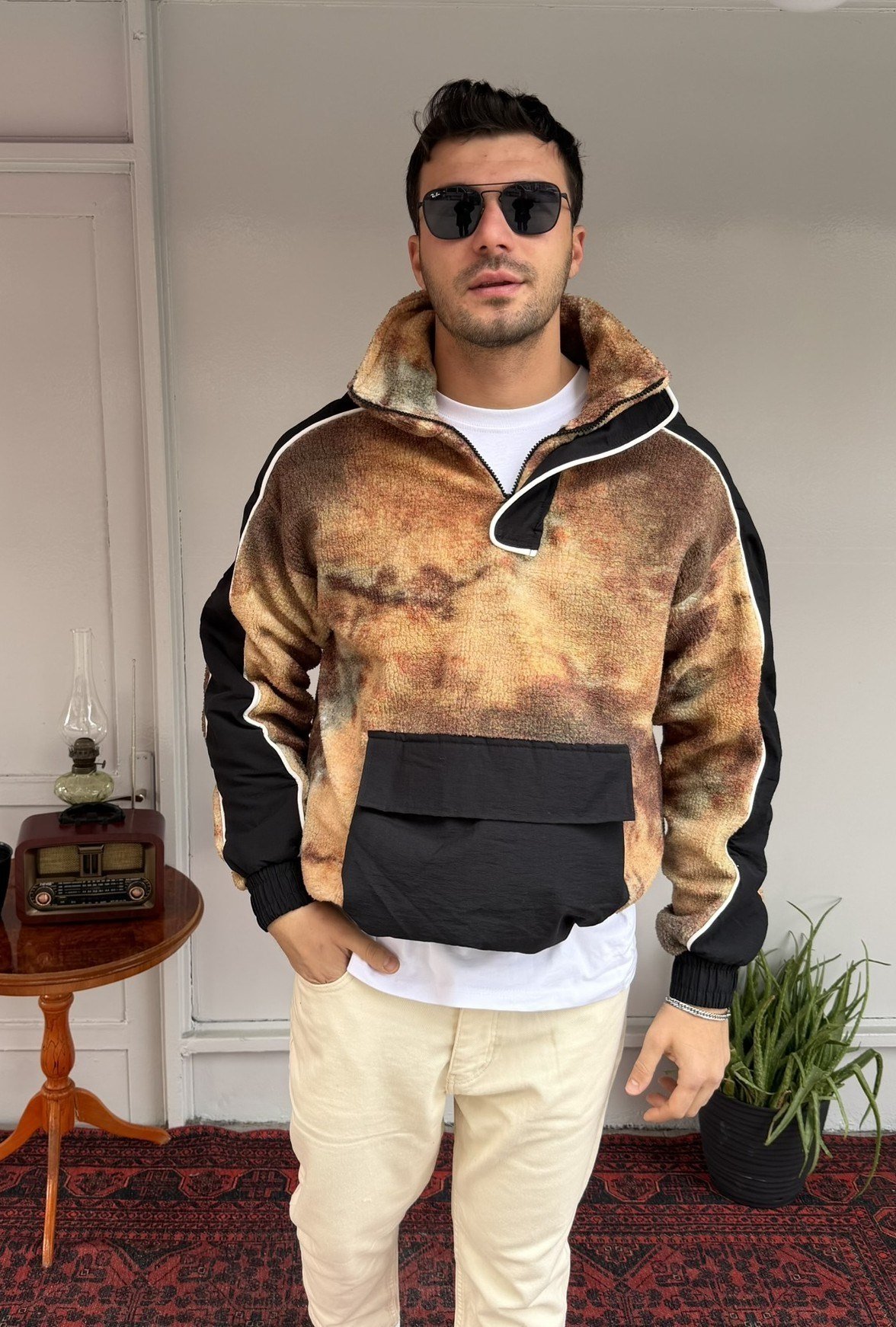Peluş Kanguru Sweatshirt