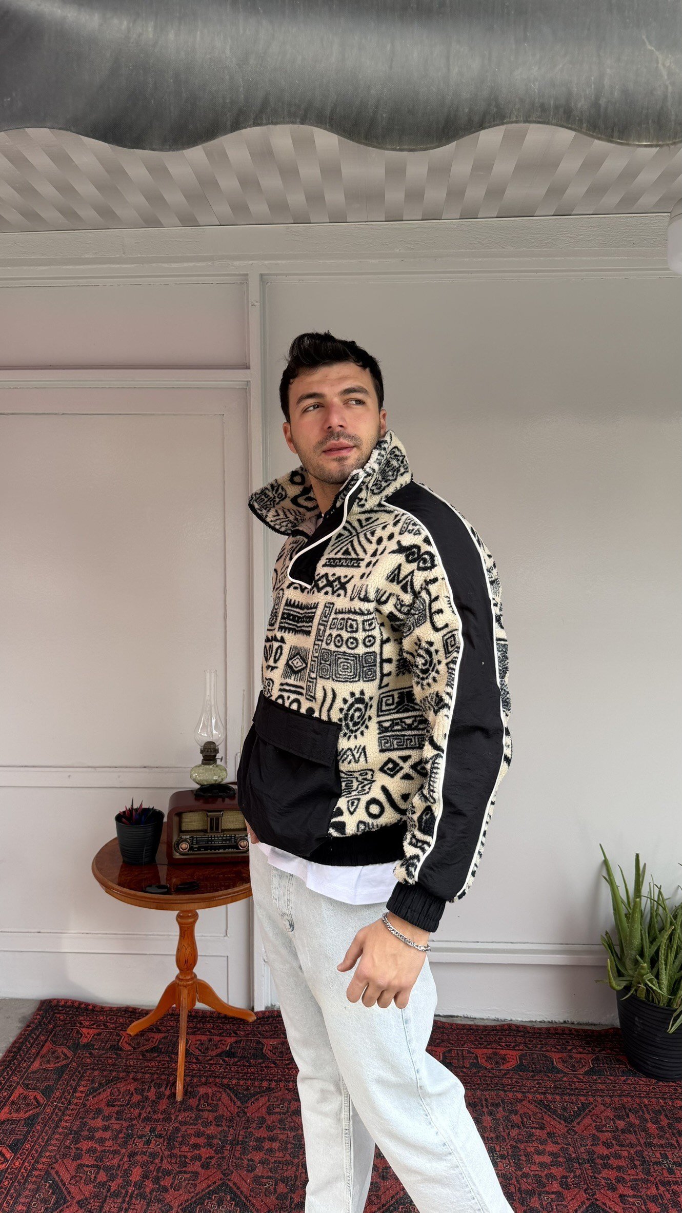 Peluş Kanguru Sweatshirt