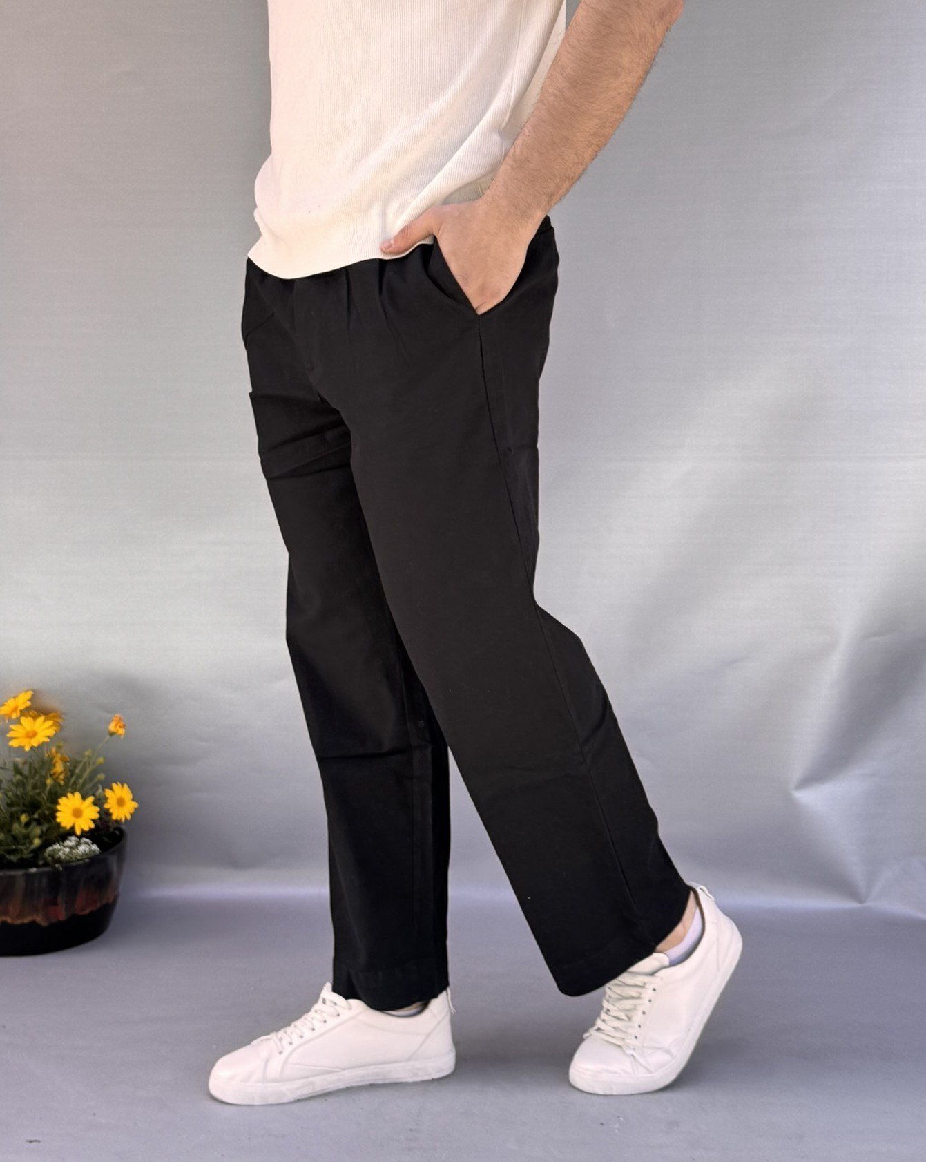 Relax Kalıp Gabardin Pantolon