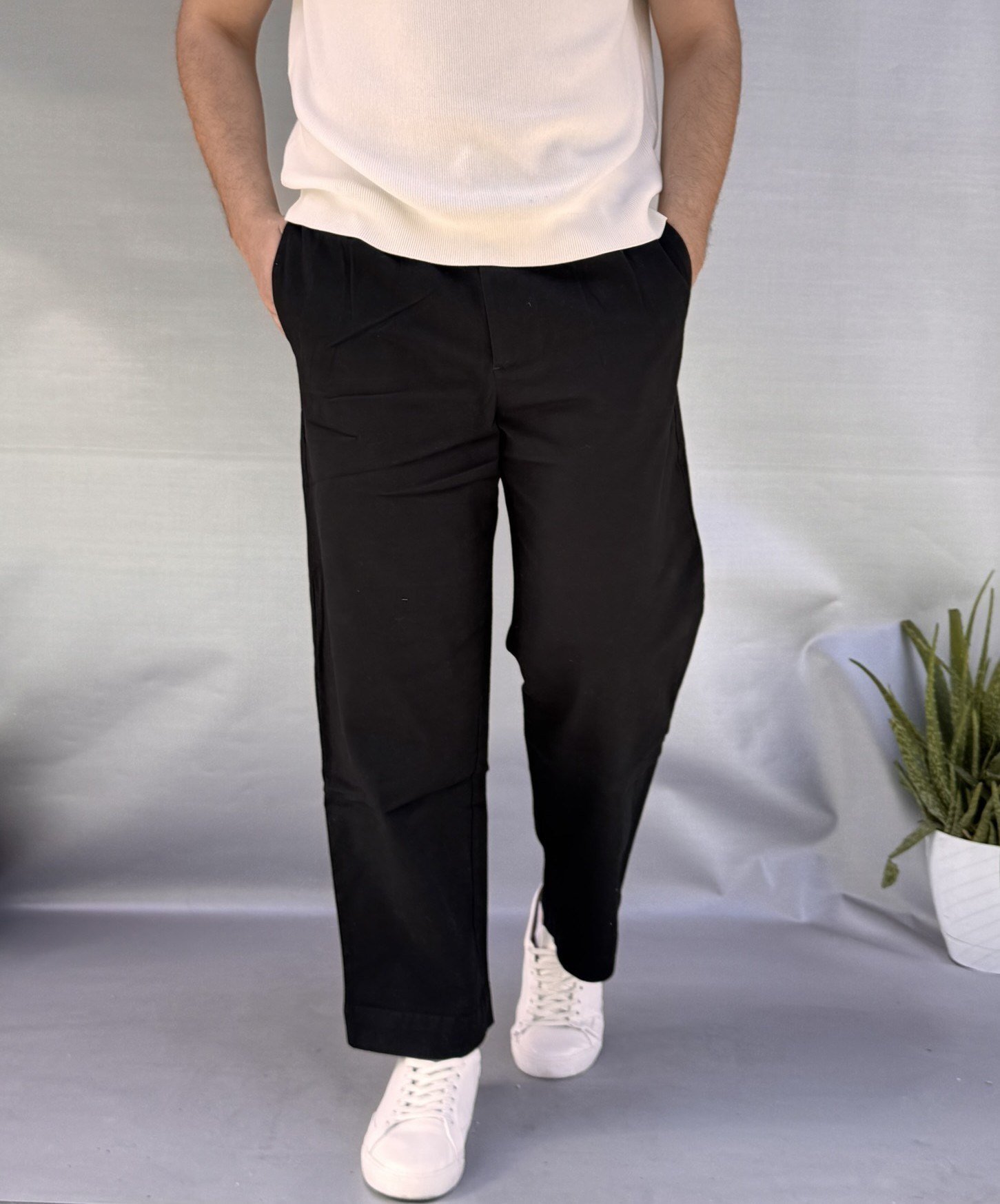 Relax Kalıp Gabardin Pantolon